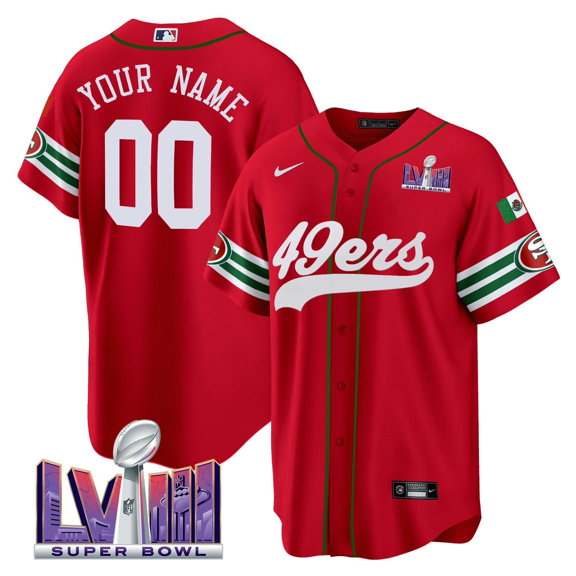 Camisa NFL Mexico Super Bowl LVIII Patch Jersey