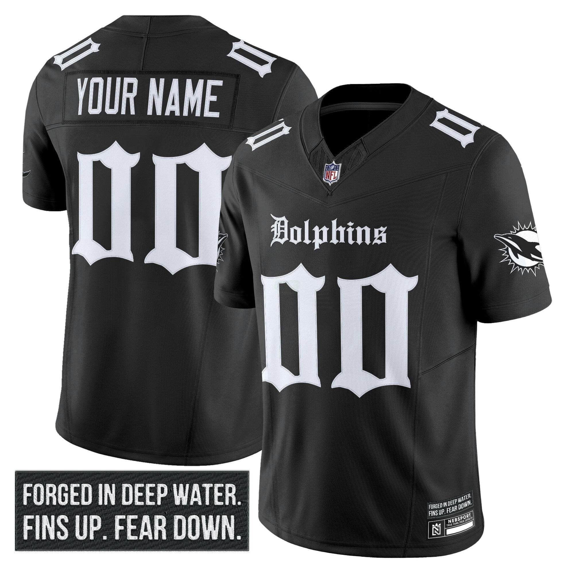 Camisa NFL Miami ‘Gothic Deep Water Edition’ Vapor Limited Jersey