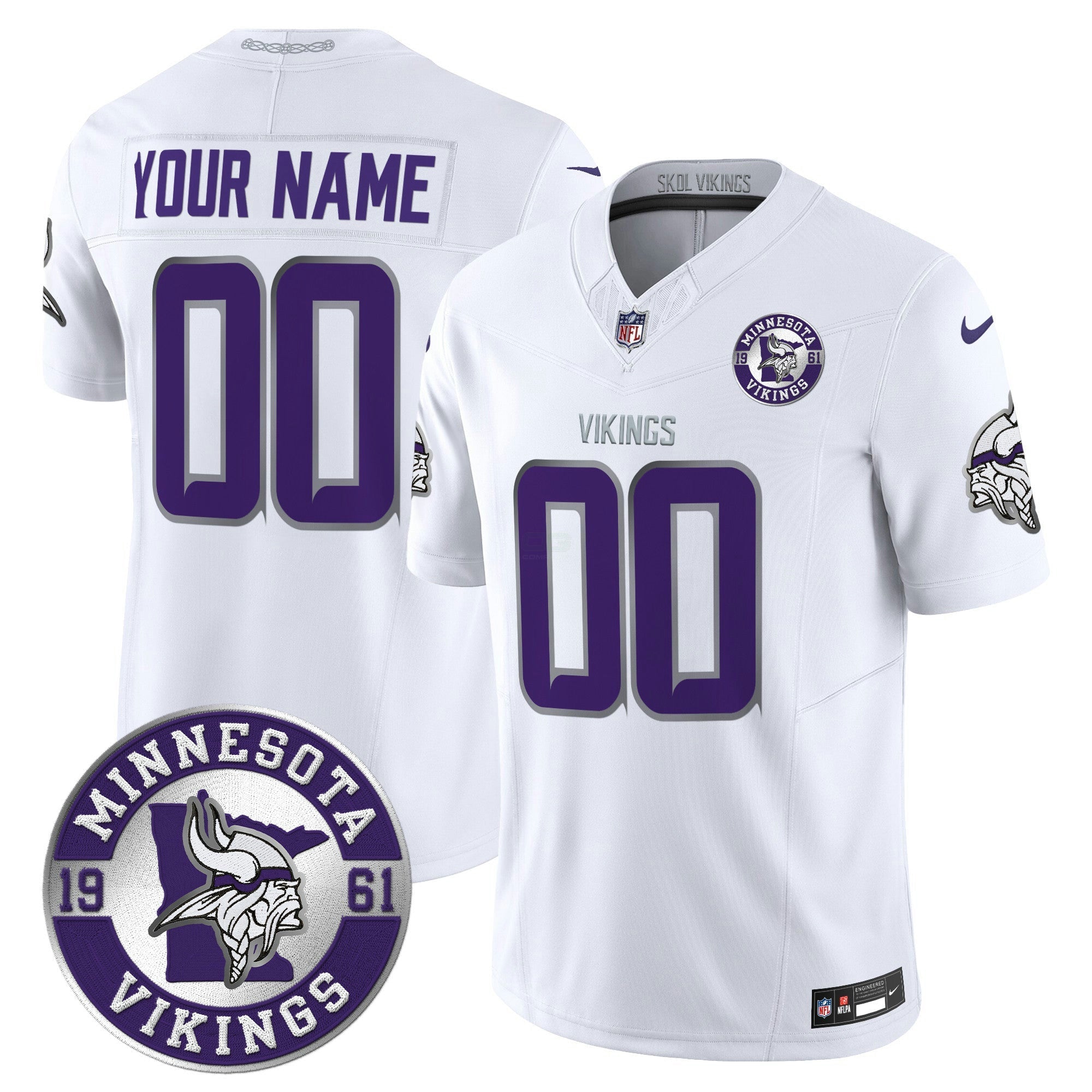 Camisa NFL Minnesota 2024 Vapor Limited Jersey – Est. 1961 Patch