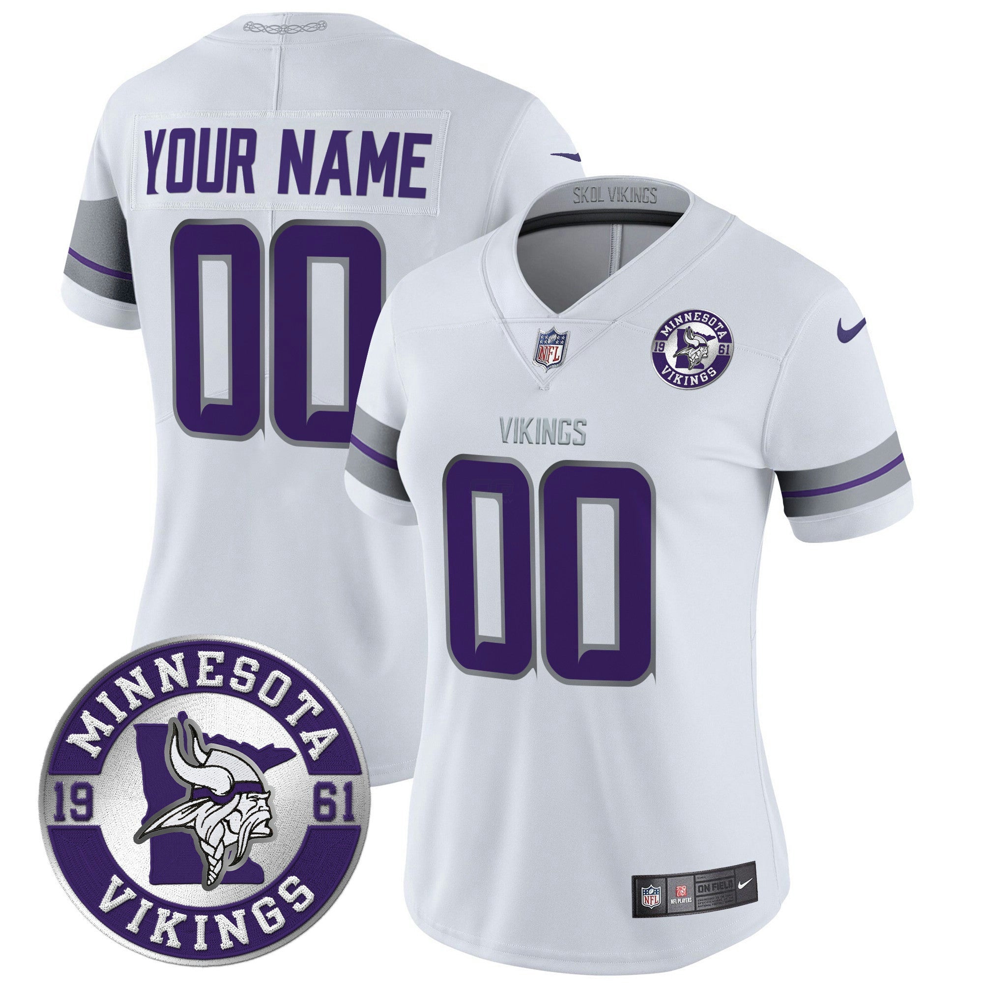 Camisa NFL Minnesota 2024 Vapor Limited Jersey – Est. 1961 Patch