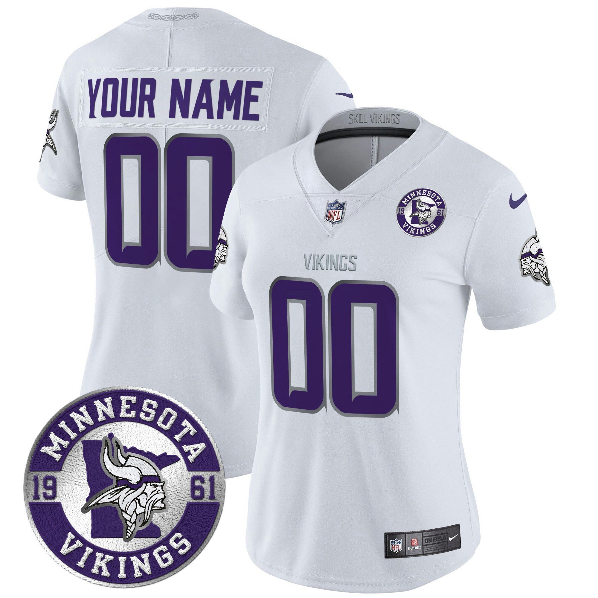 Camisa NFL Minnesota 2024 Vapor Limited Jersey V2 – Est. 1961 Patch