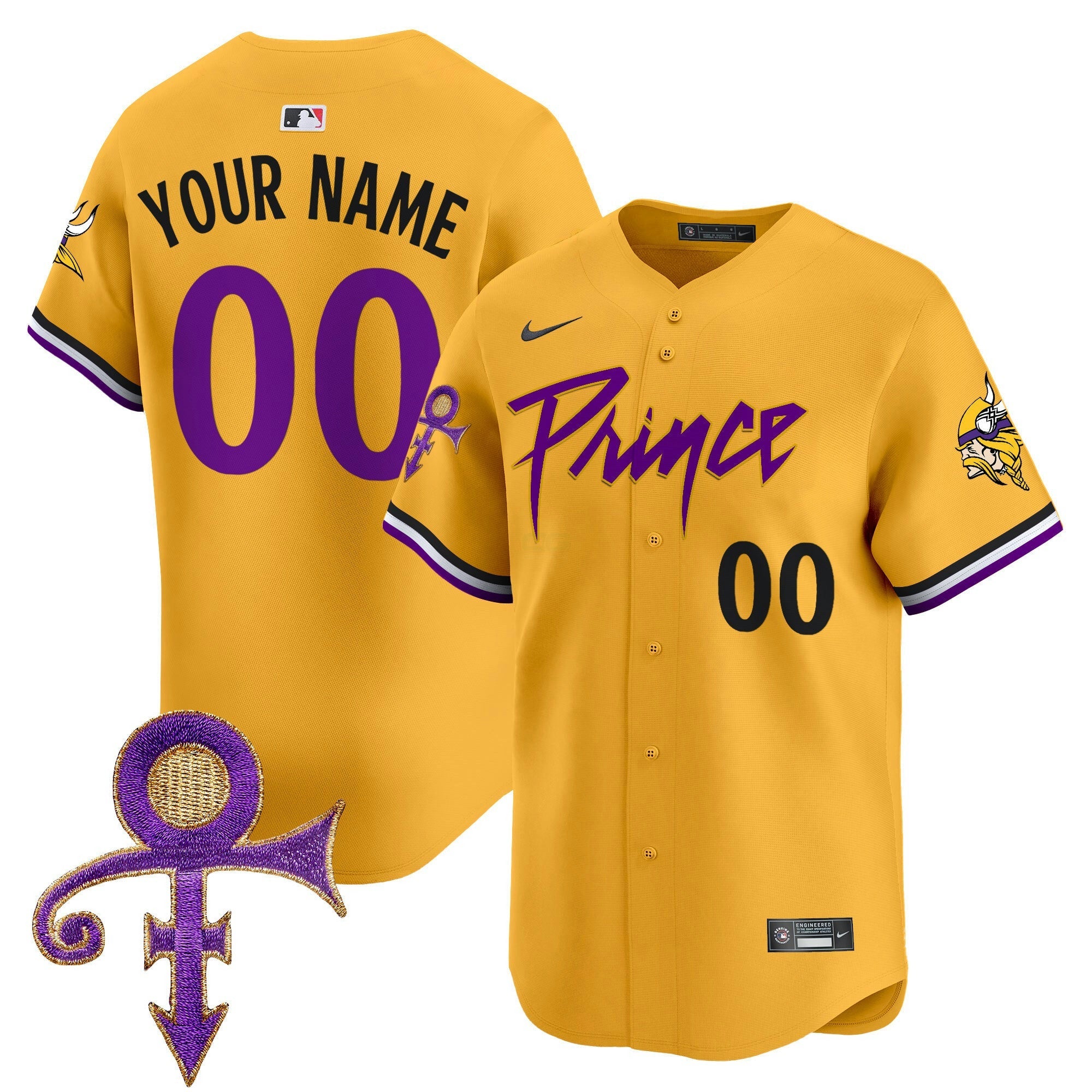 Camisa NFL Minnesota Prince Patch Vapor Premier Limited Jersey
