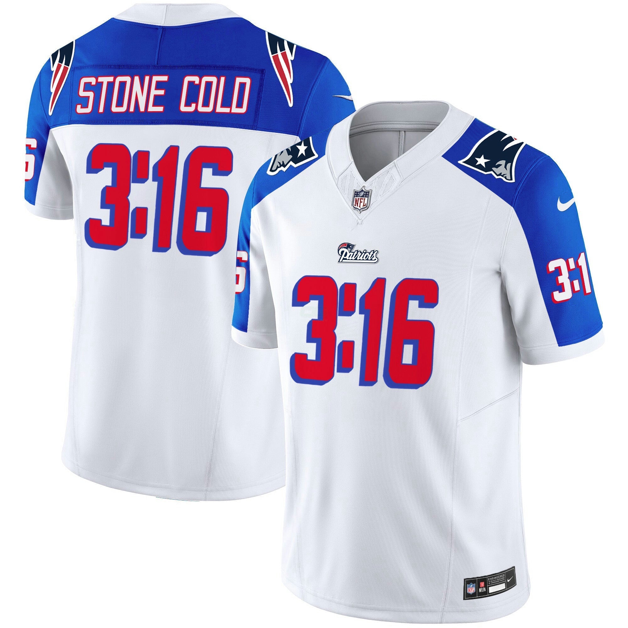 Camisa NFL New England Stone Cold Steve Austin Jersey