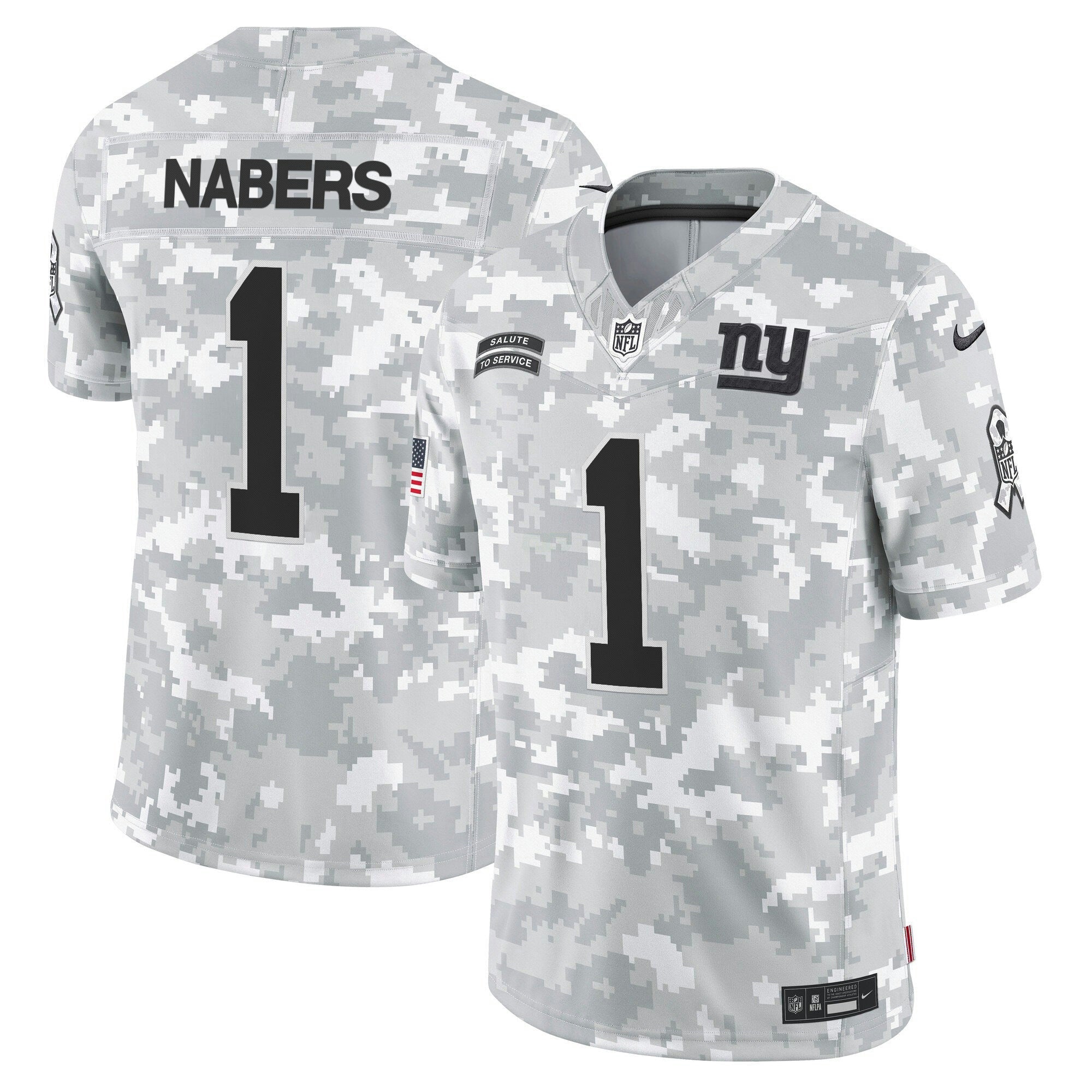 Camisa NFL New York 2024 Salute to Service Vapor Limited Jersey – Arctic Camo – All stitched