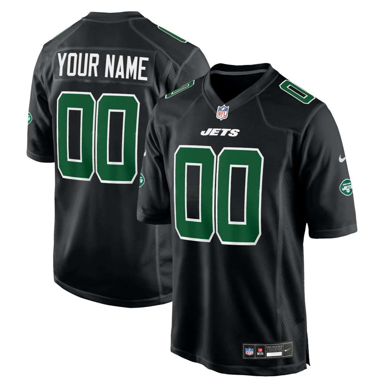 Camisa NFL New York Custom Black Jersey - Preta