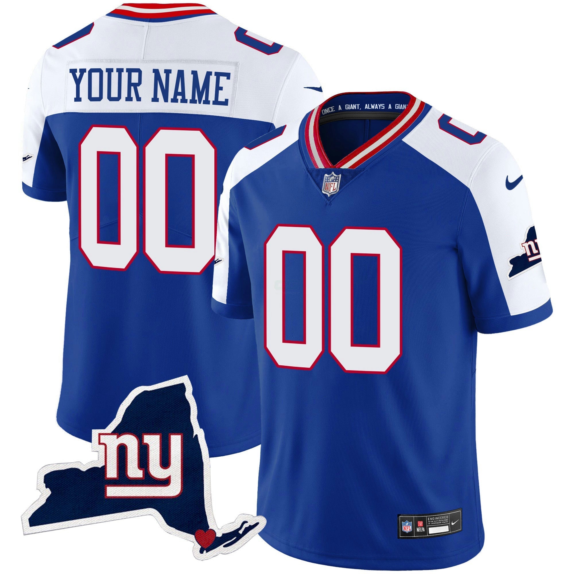 Camisa NFL New York State Map Patch Limited Jersey