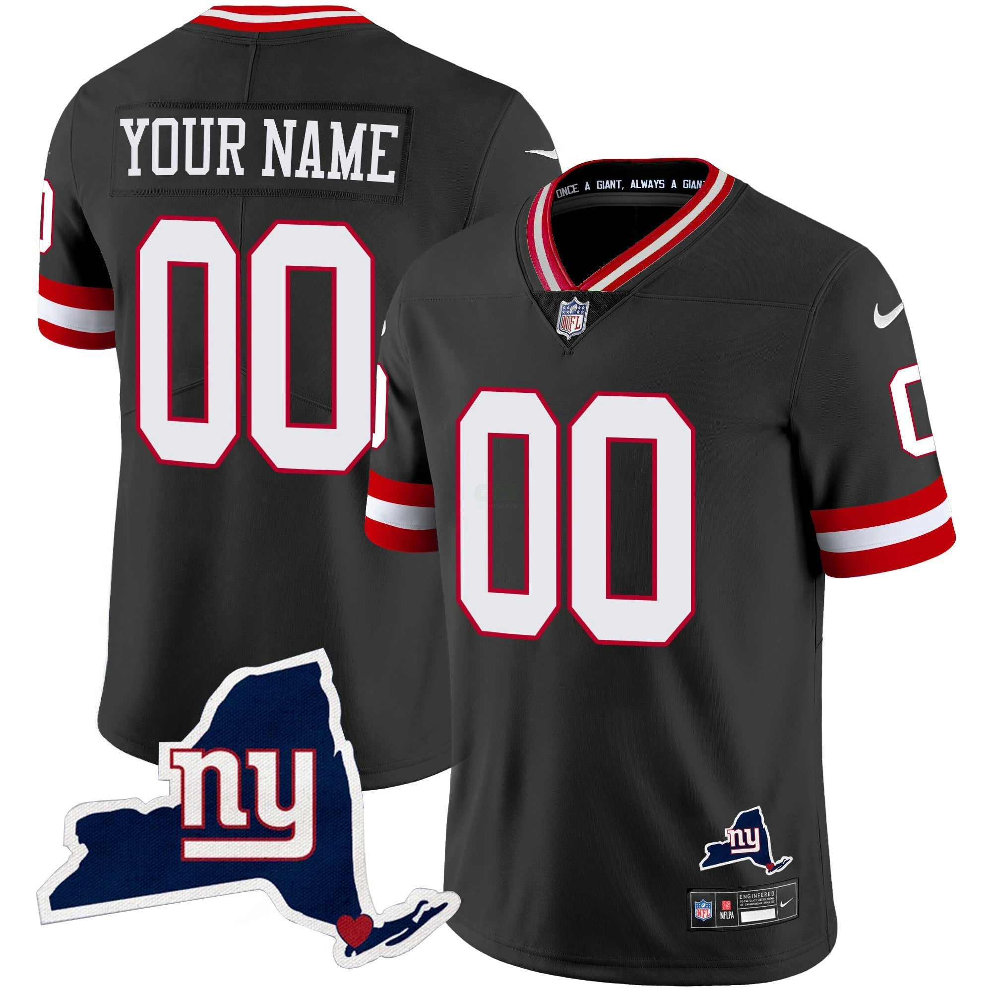 Camisa NFL New York State Map Patch Limited Jersey