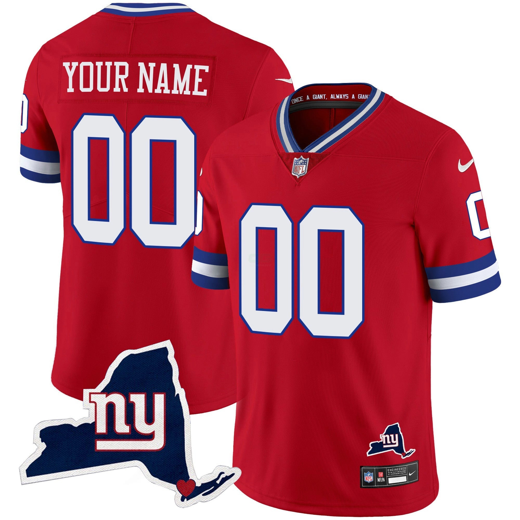 Camisa NFL New York State Map Patch Limited Jersey