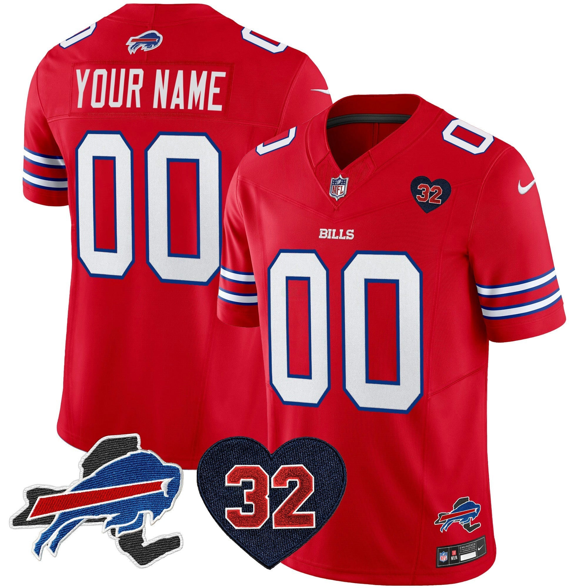 Camisa NFL O.J. Simpson Patch Dourada Vapor Limited Jersey