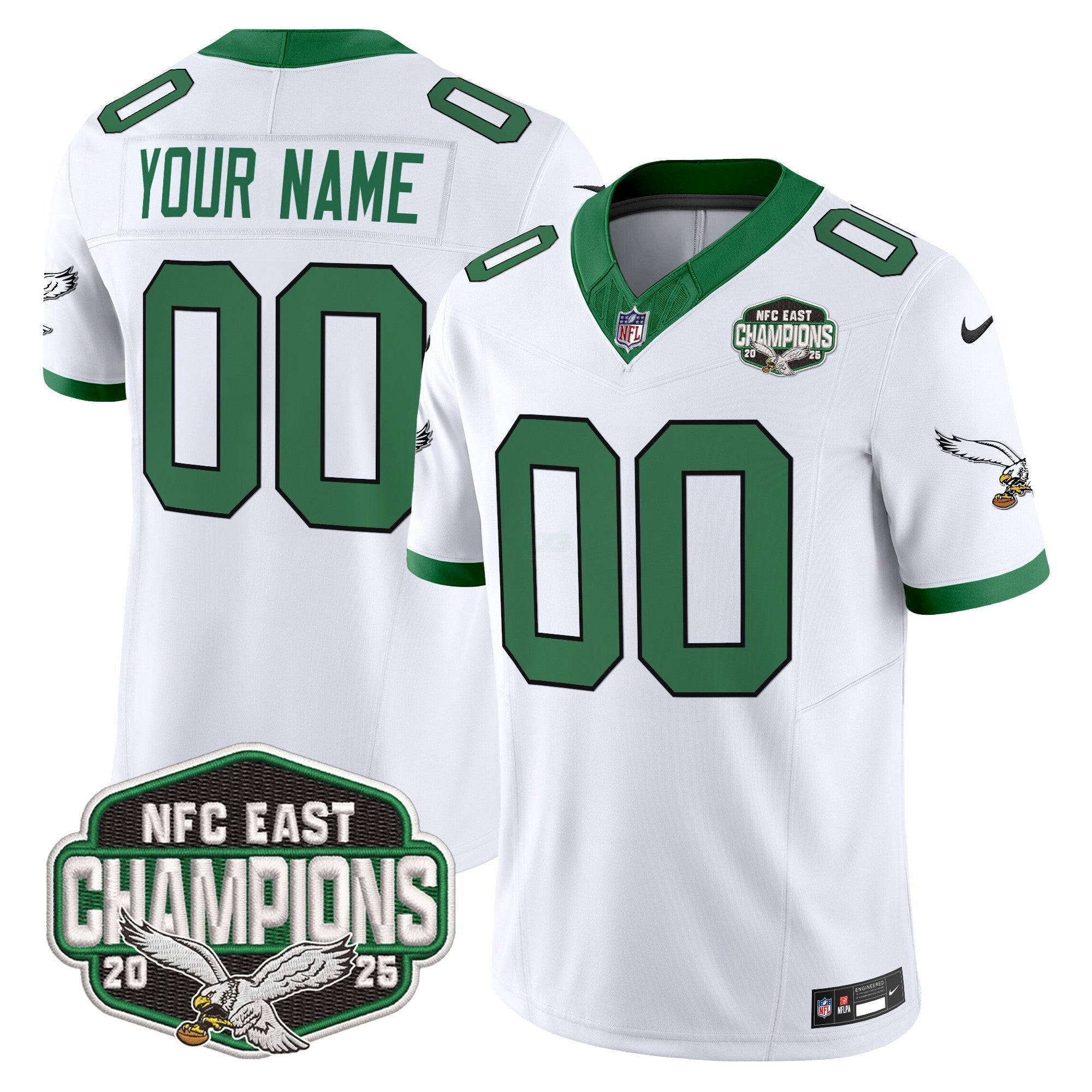 Camisa NFL Philadelphia 2025 NFC East Division Champions Vapor Limited Jersey
