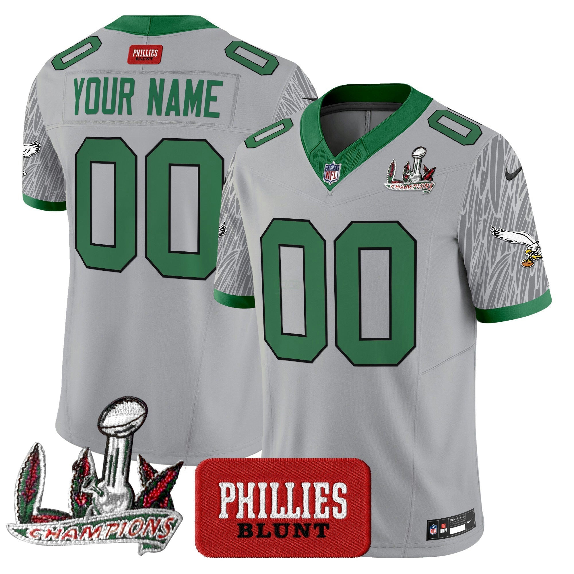 Camisa NFL Philadelphia Phillies Blunt Vapor Limited Jersey – Stitched