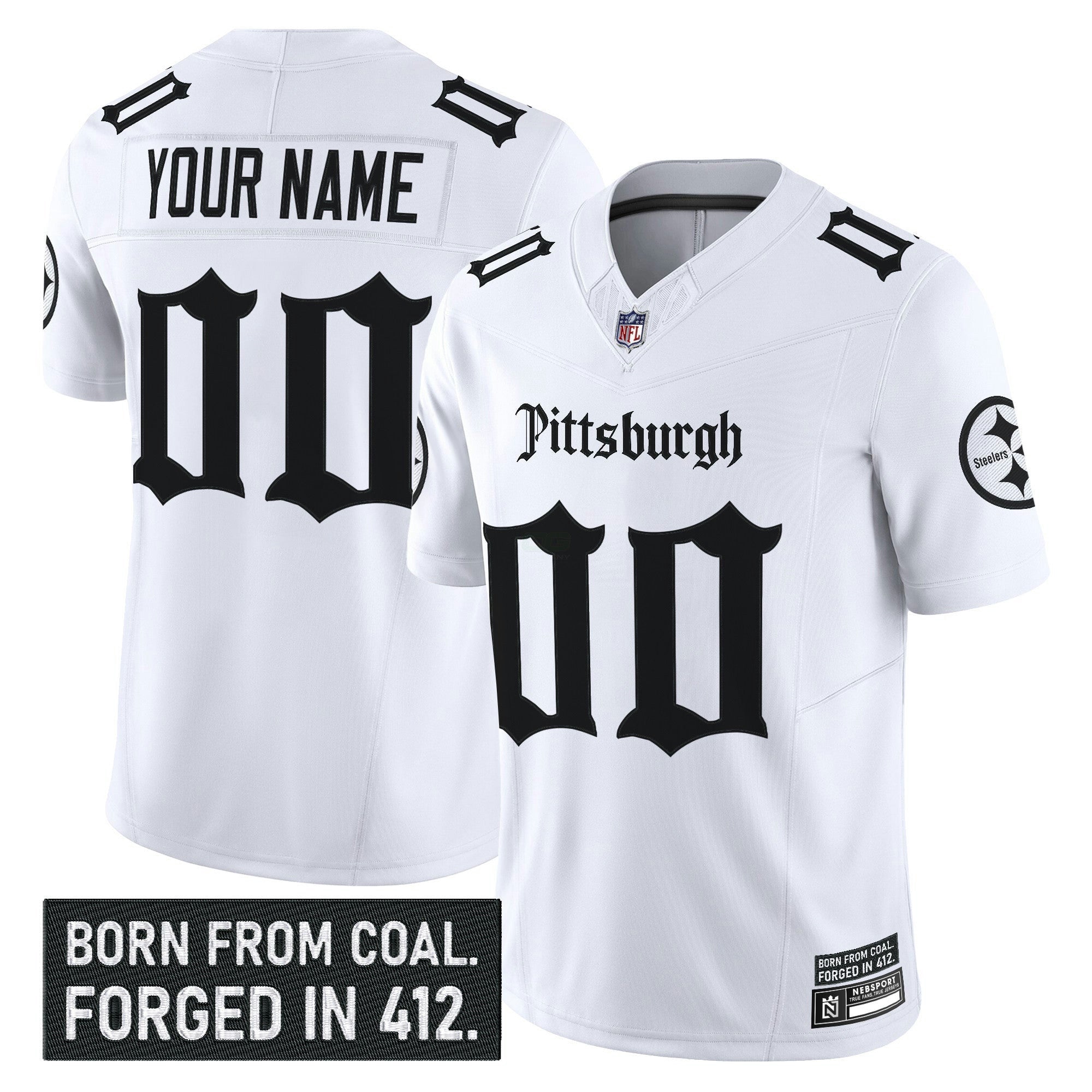 Camisa NFL Pittsburgh ‘Gothic Steel City Edition’ Vapor Limited Jersey