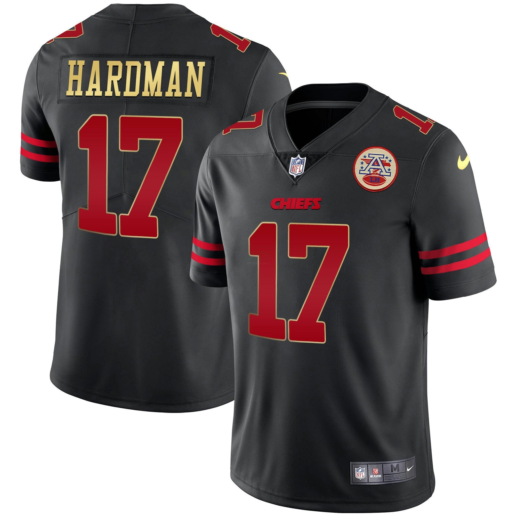 Camisa NFL Preta Vermelha Vapor Jersey