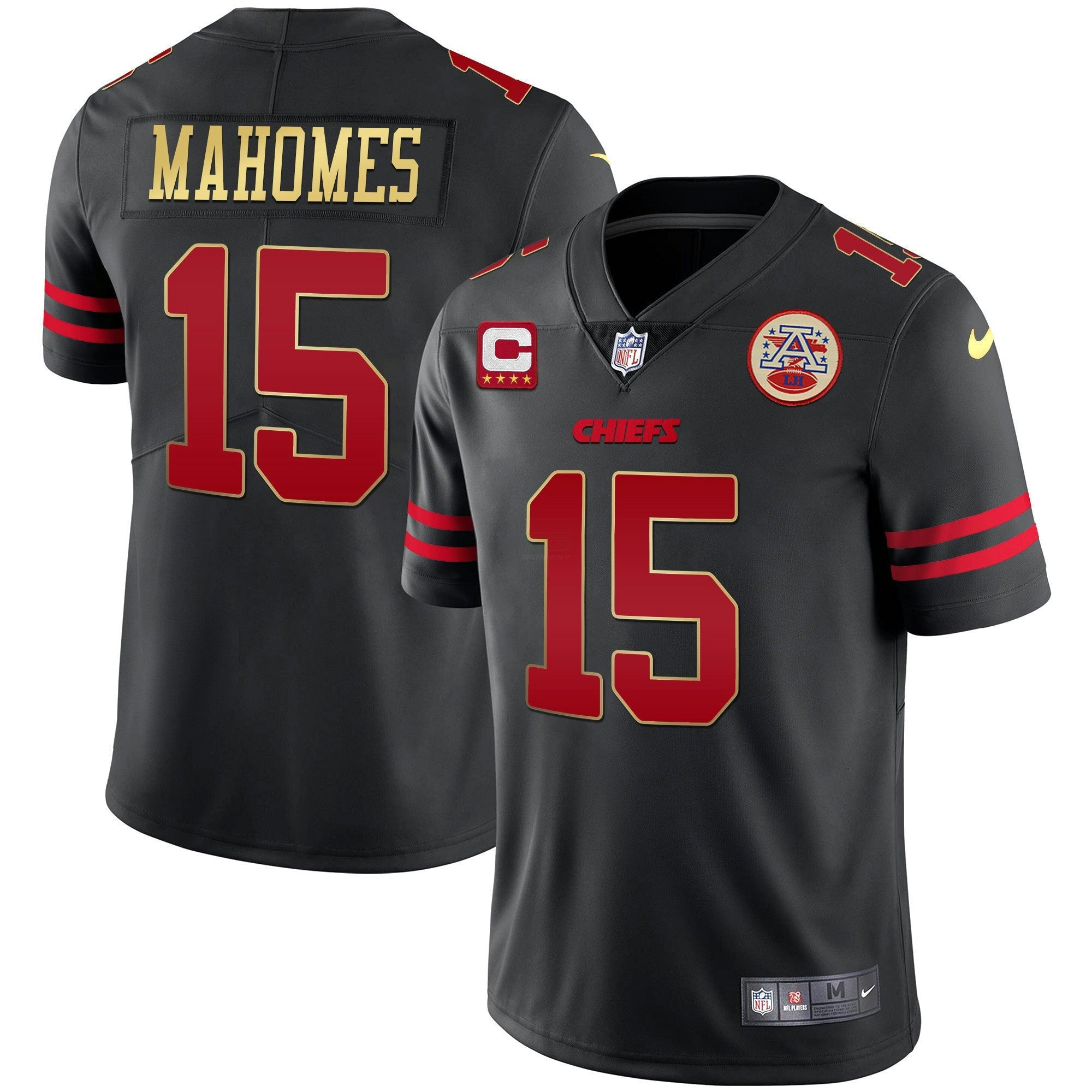 Camisa NFL Preta Vermelha Vapor Jersey