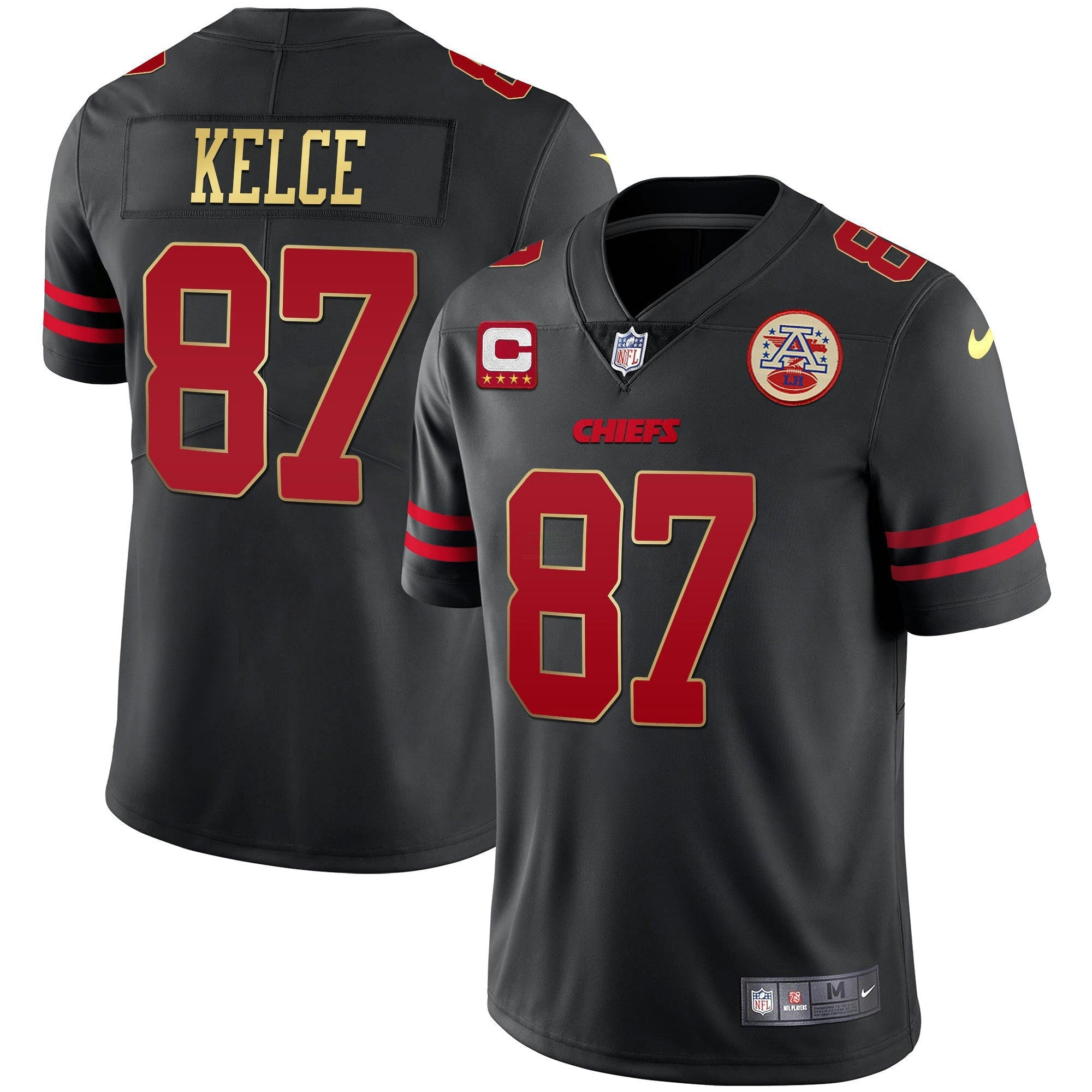 Camisa NFL Preta Vermelha Vapor Jersey
