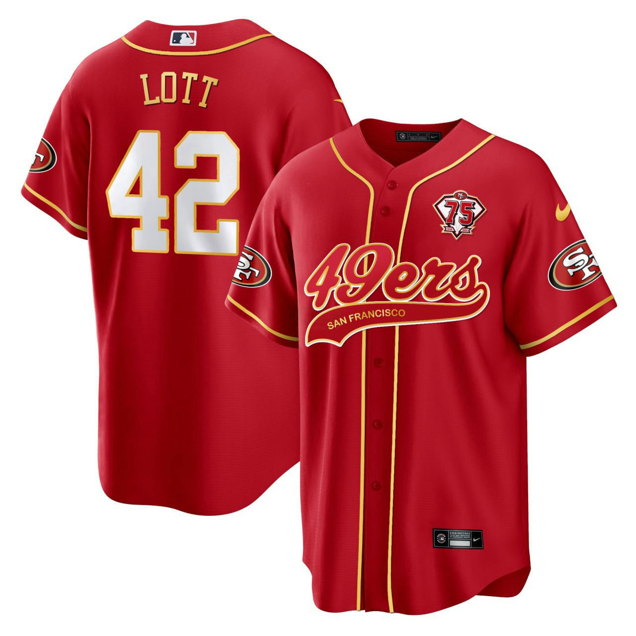 Camisa NFL Ronnie Lott San Francisco Jersey