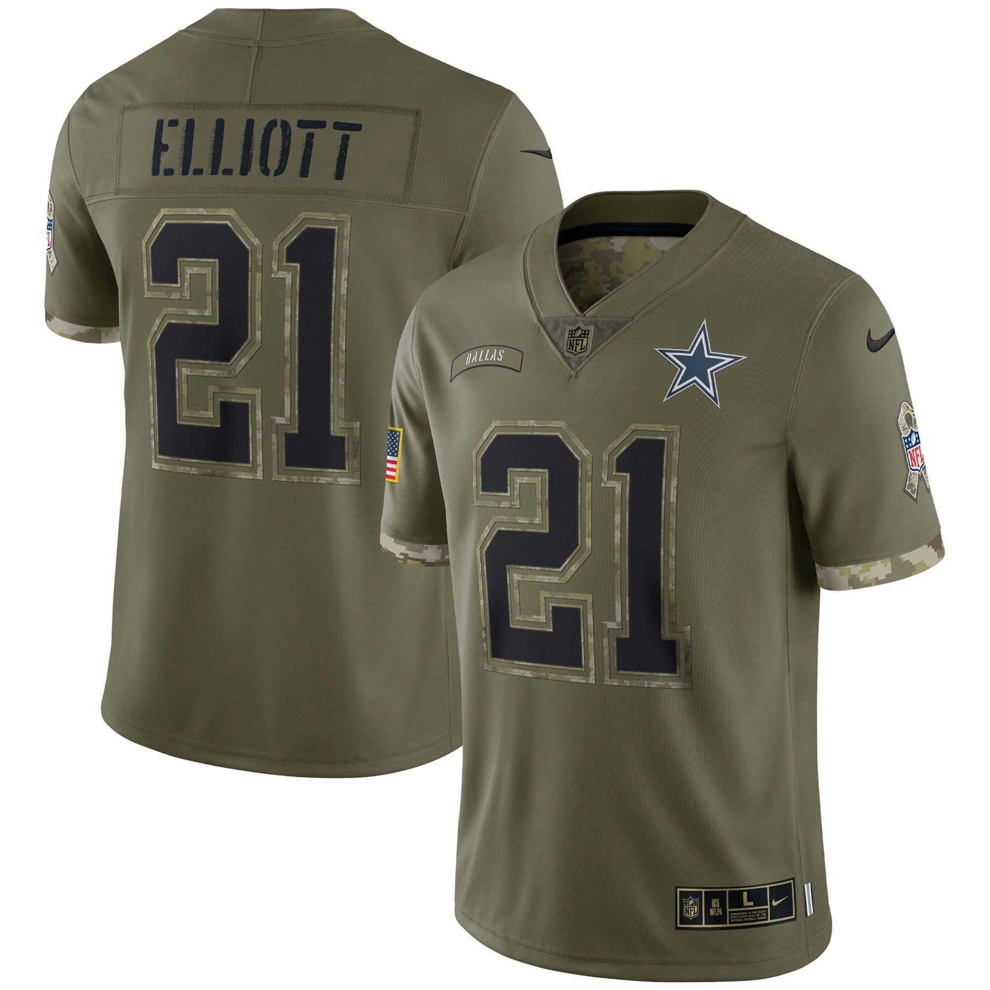 Camisa NFL Salute To Service 2022 Limited – Olive