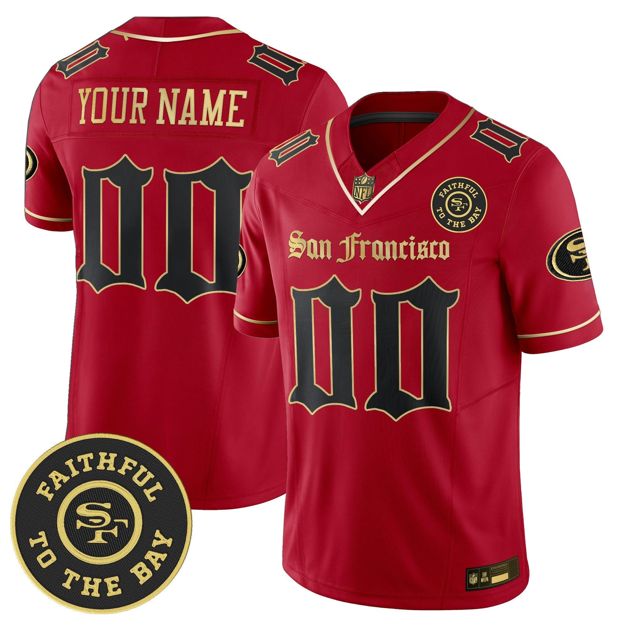 Camisa NFL San Francisco ‘Gothic Edition’ Vapor Limited Jersey