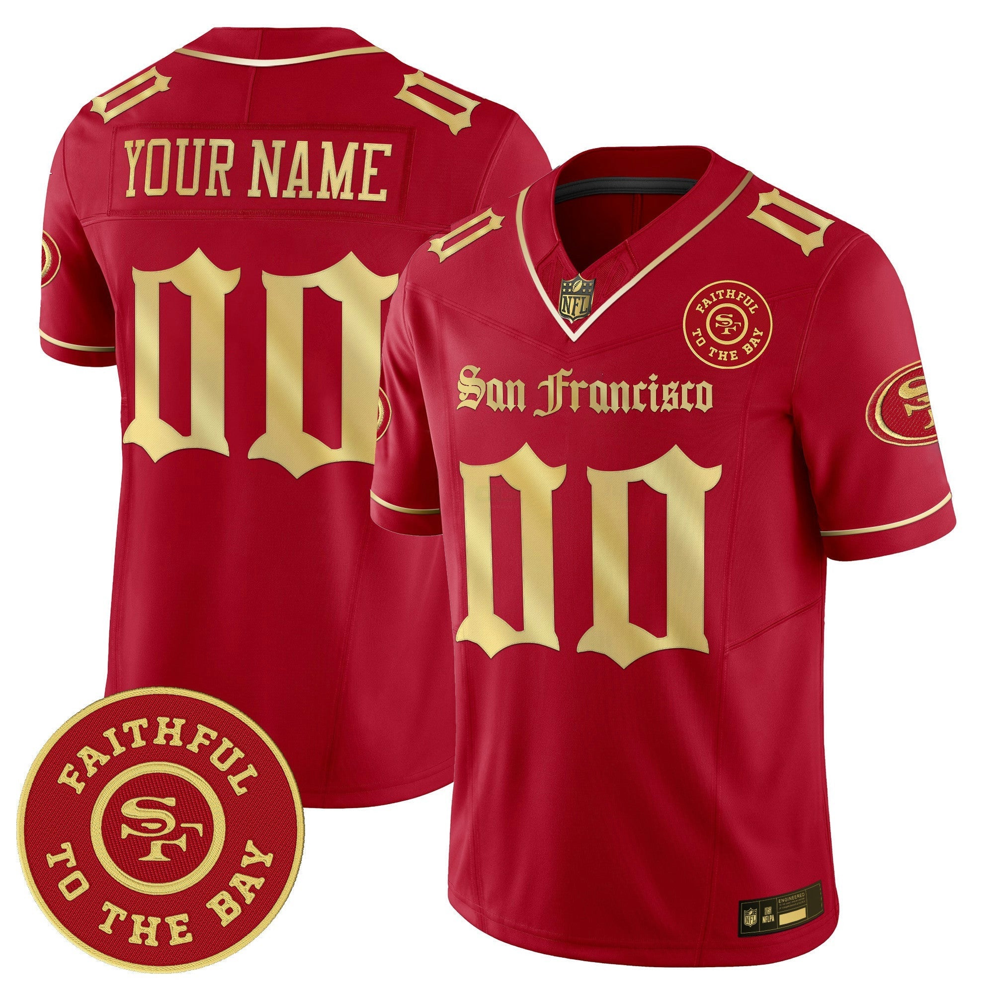 Camisa NFL San Francisco ‘Gothic Edition’ Vapor Limited Jersey
