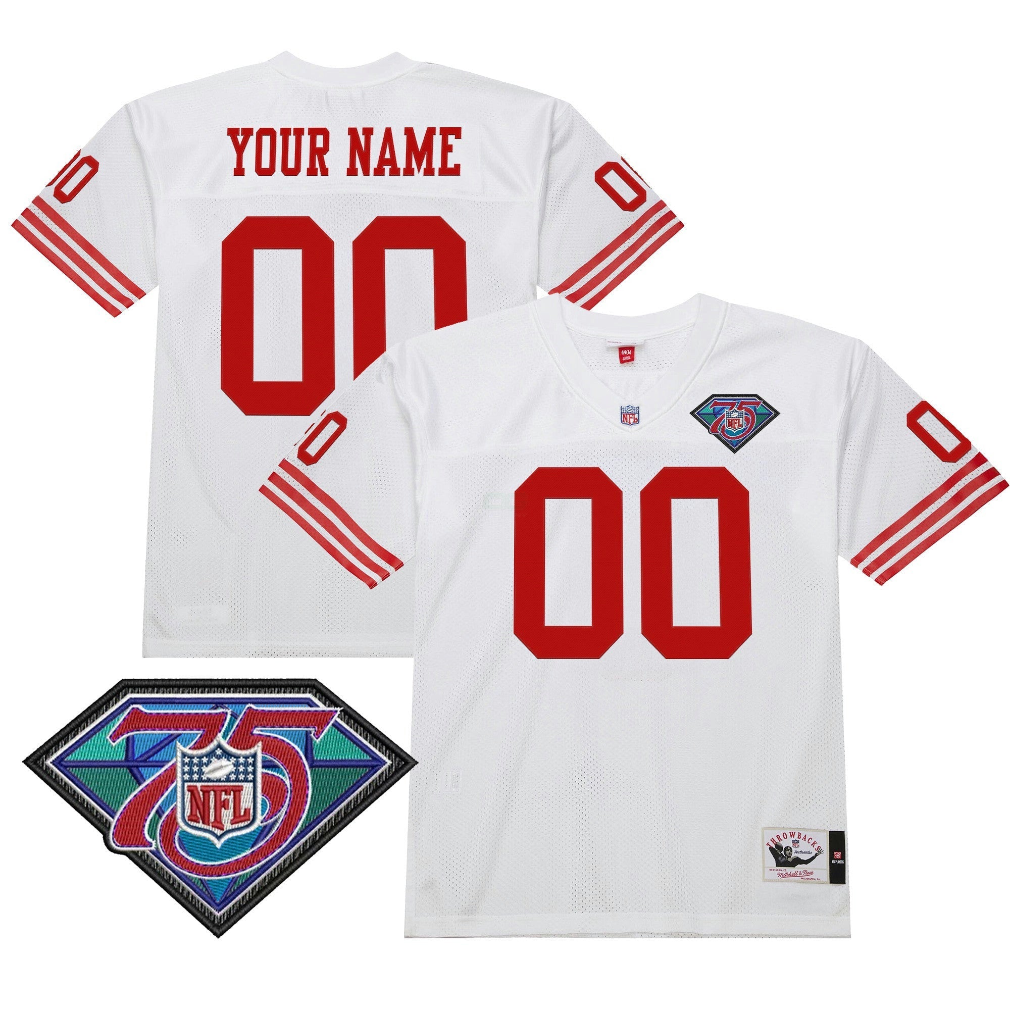 Camisa NFL San Francisco Throwback Player Jersey