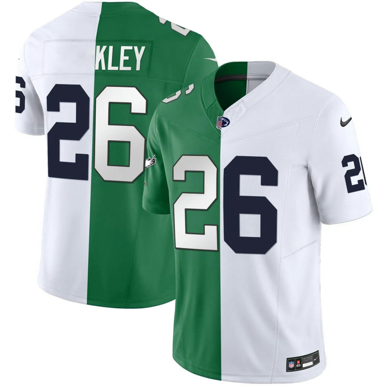 Camisa NFL Saquon Barkley #26 Mix Penn State Split Jersey