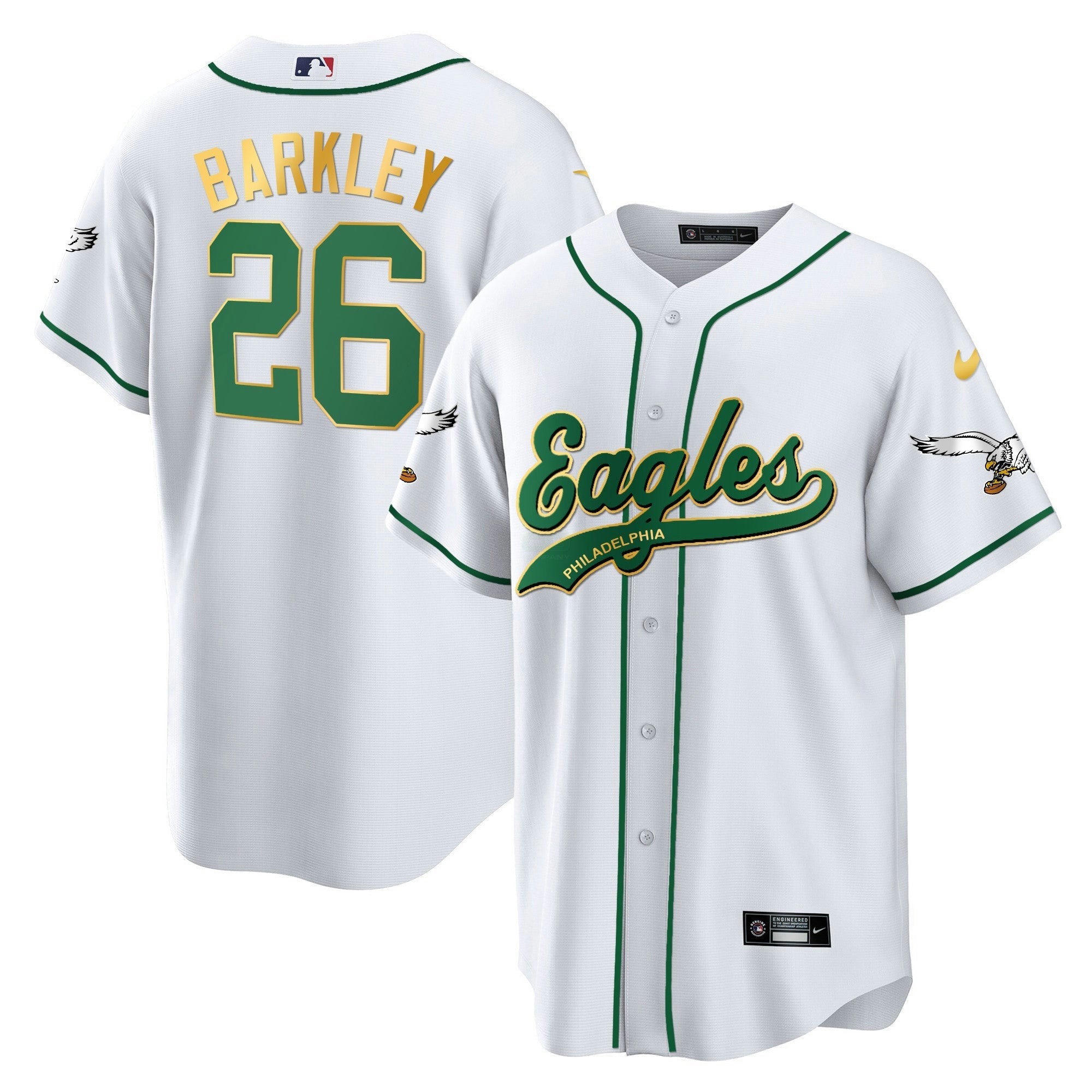 Camisa NFL Saquon Barkley Kelly Green Jersey