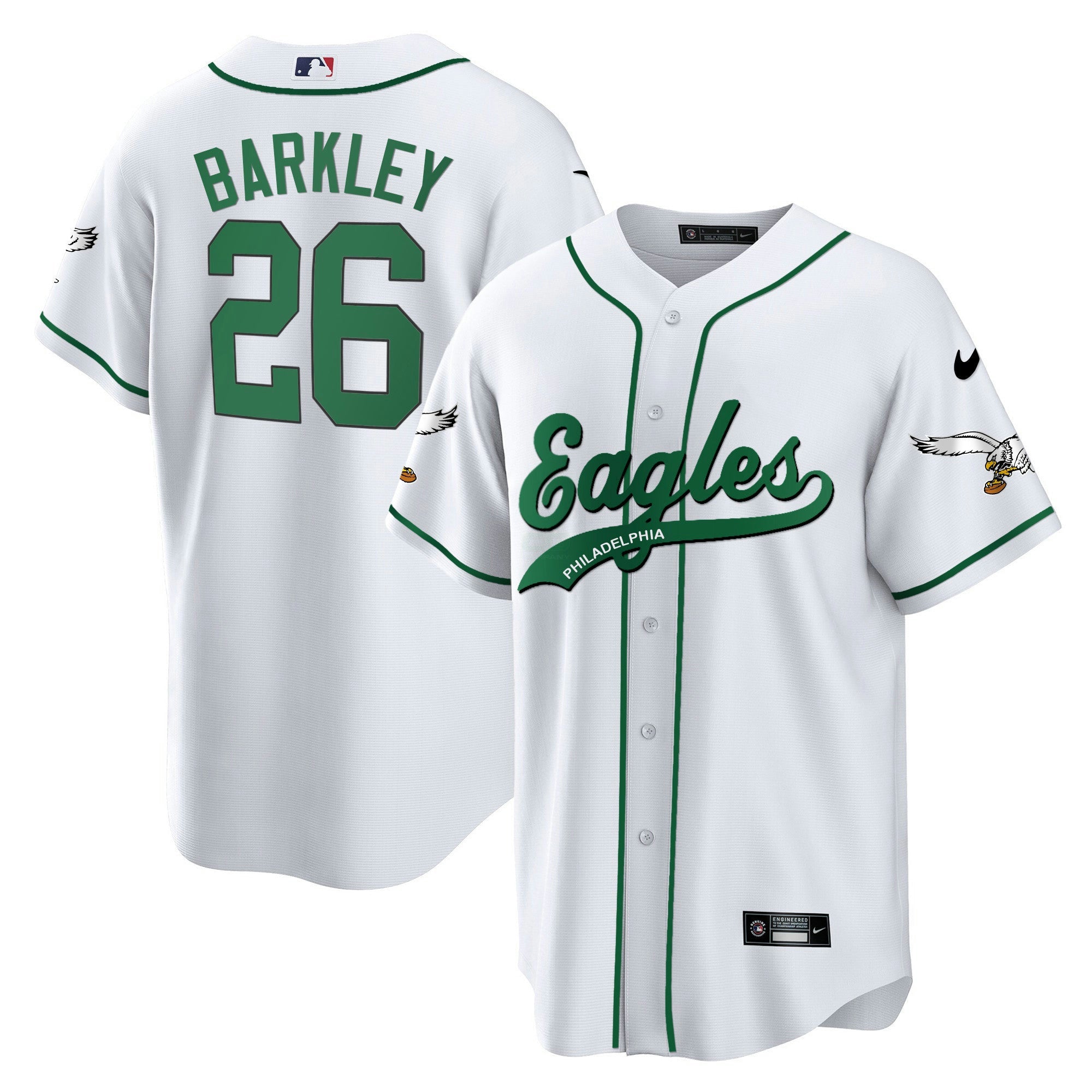 Camisa NFL Saquon Barkley Kelly Green Jersey