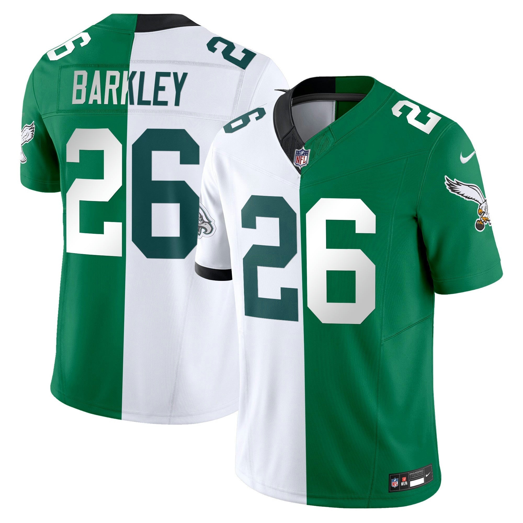 Camisa NFL Saquon Barkley Split Vapor Limited Jersey V2 - Kelly Verde