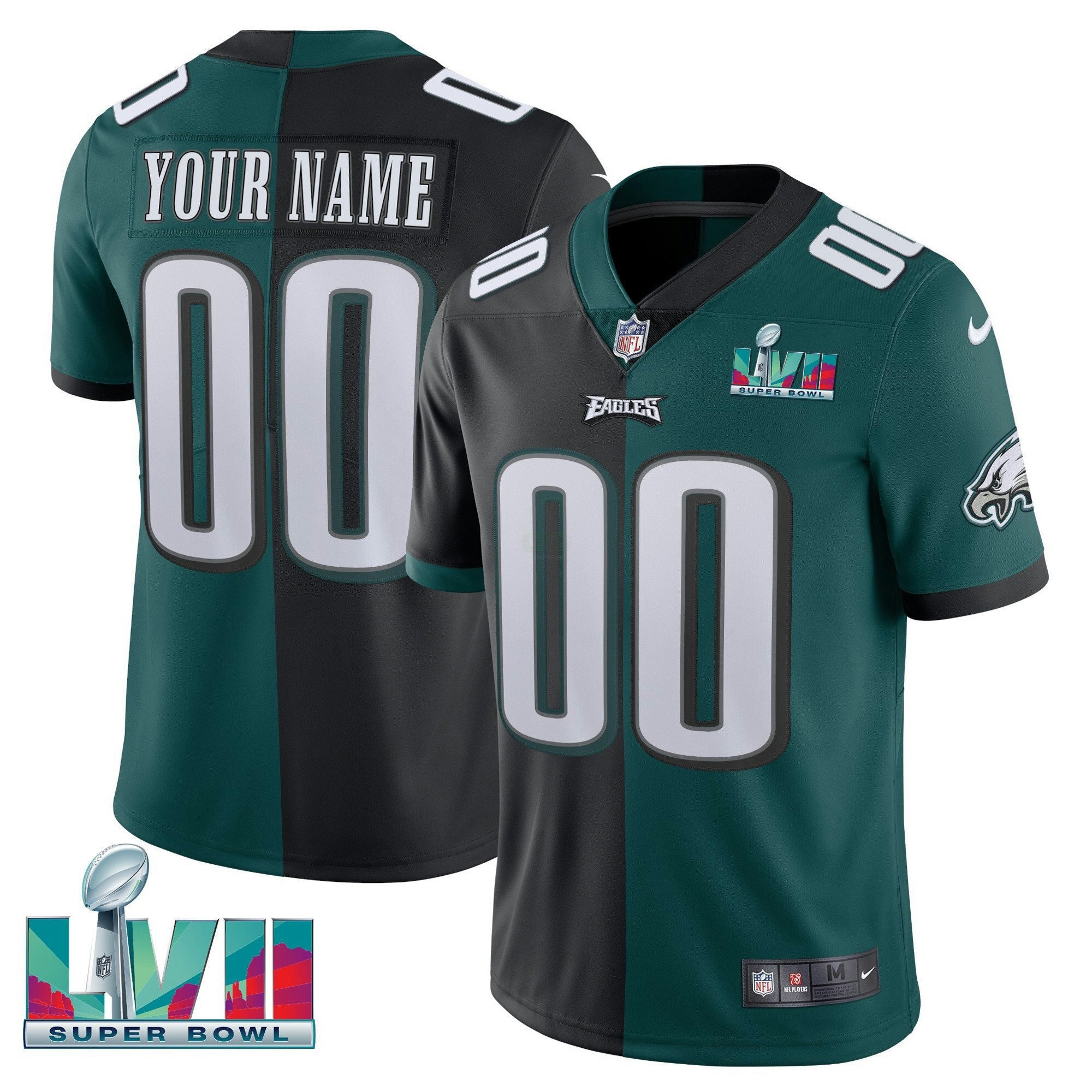 Camisa NFL Super Bowl Custom Patch Vapor Jersey