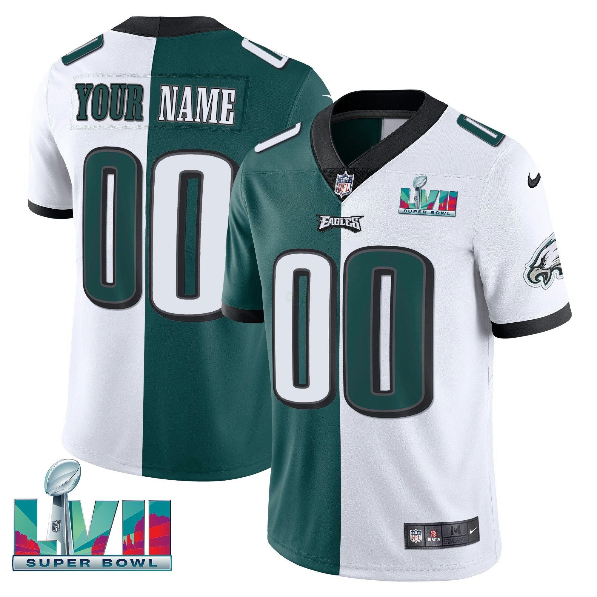 Camisa NFL Super Bowl Custom Patch Vapor Jersey