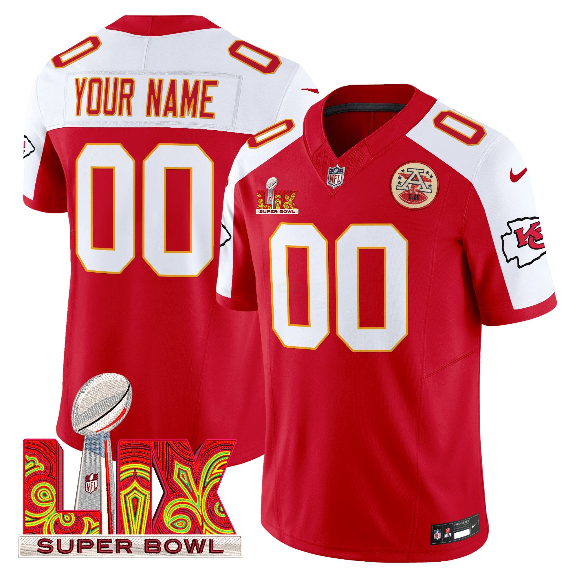 Camisa NFL Super Bowl LIX Patch Vapor Limited Jersey