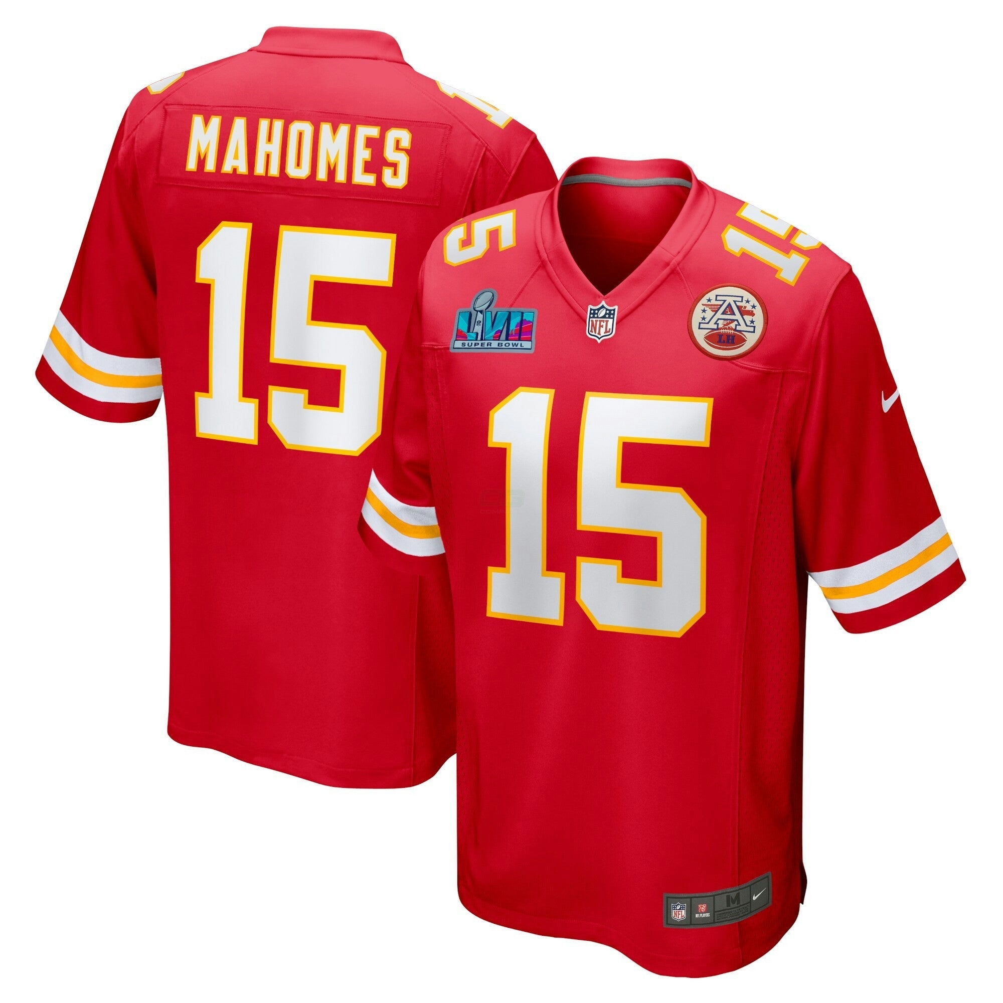 Camisa NFL Super Bowl LVII Patch Game Jersey Vermelha