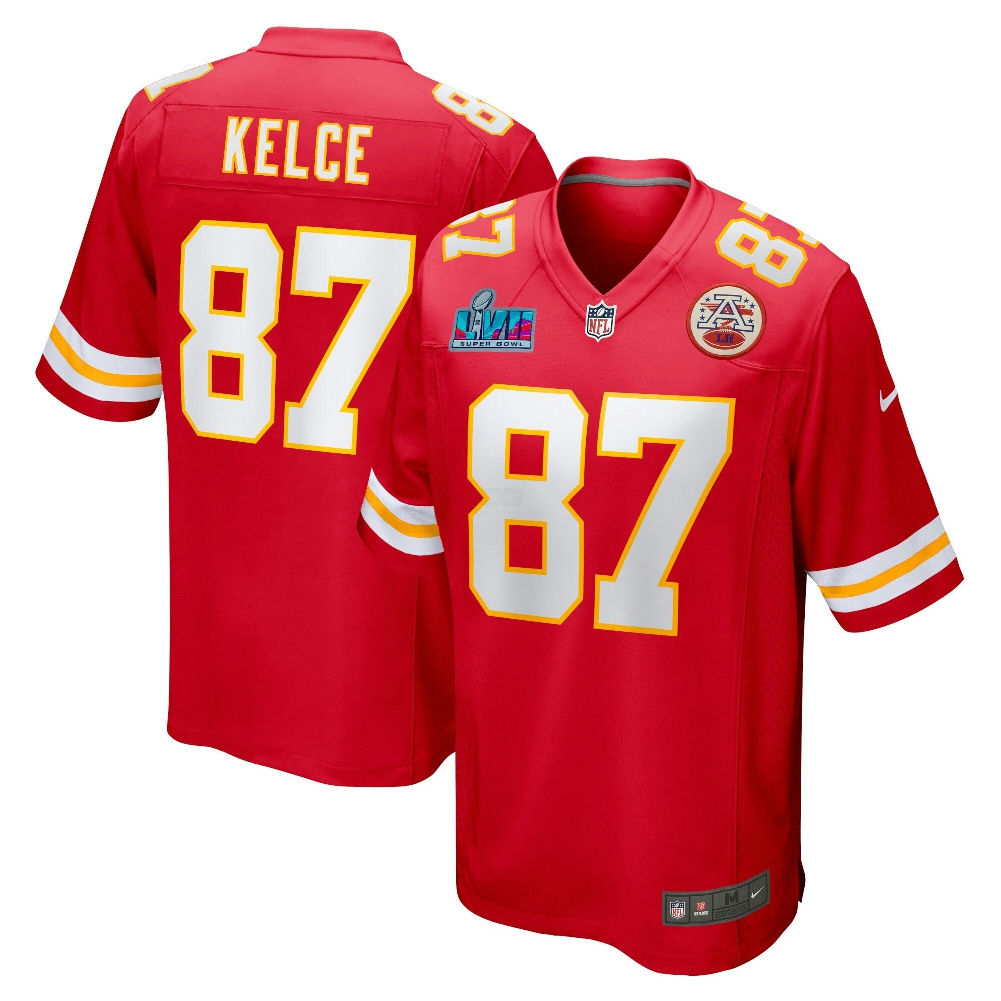 Camisa NFL Super Bowl LVII Patch Game Jersey Vermelha