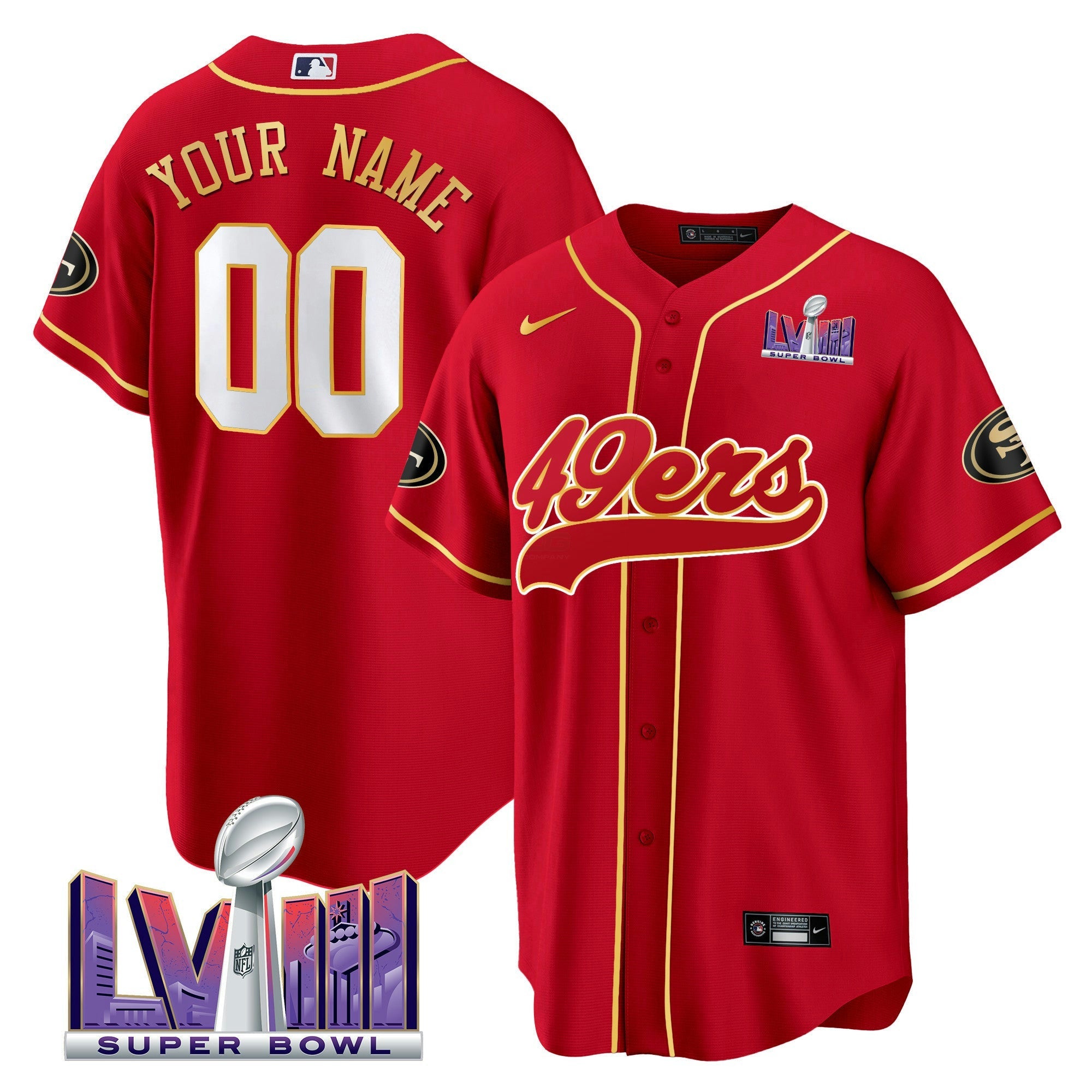 Camisa NFL Super Bowl LVIII Patch Jersey