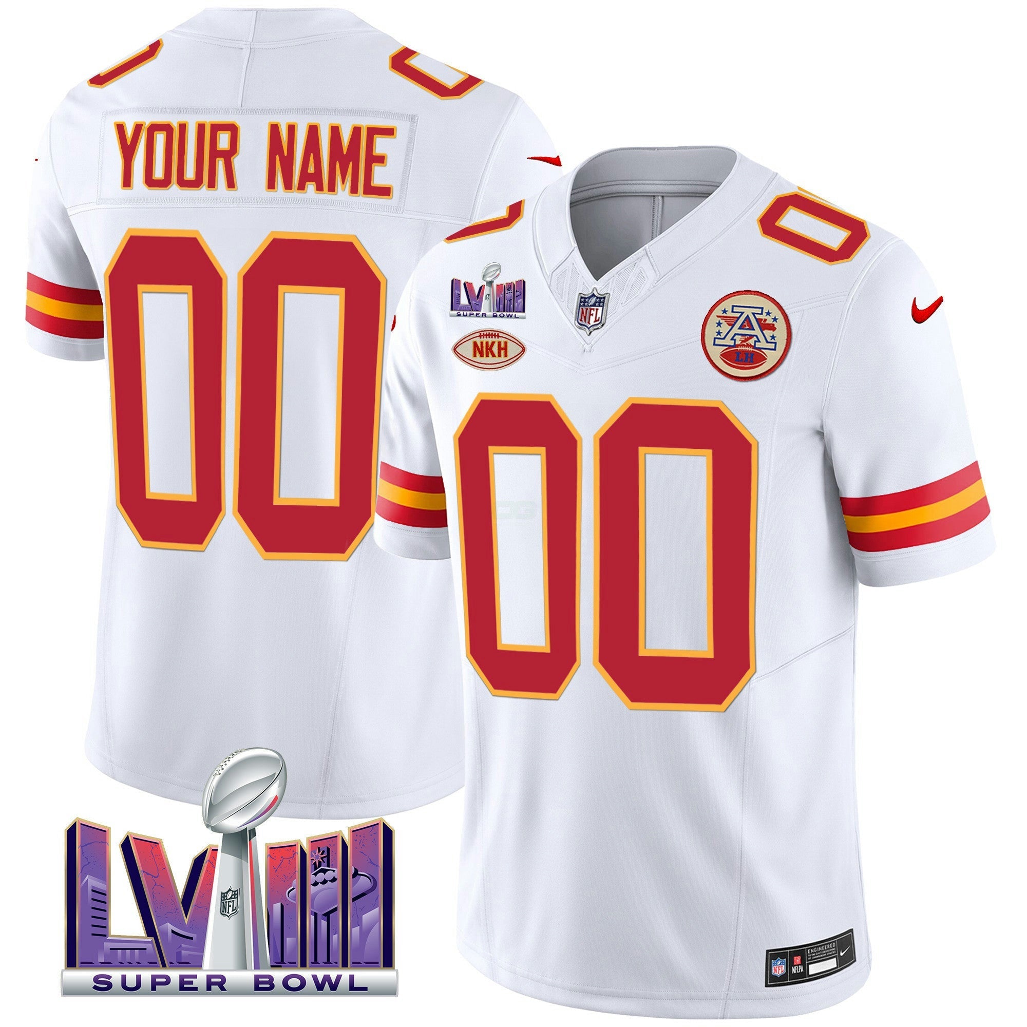 Camisa NFL Super Bowl LVIII Patch Vapor Jersey V2