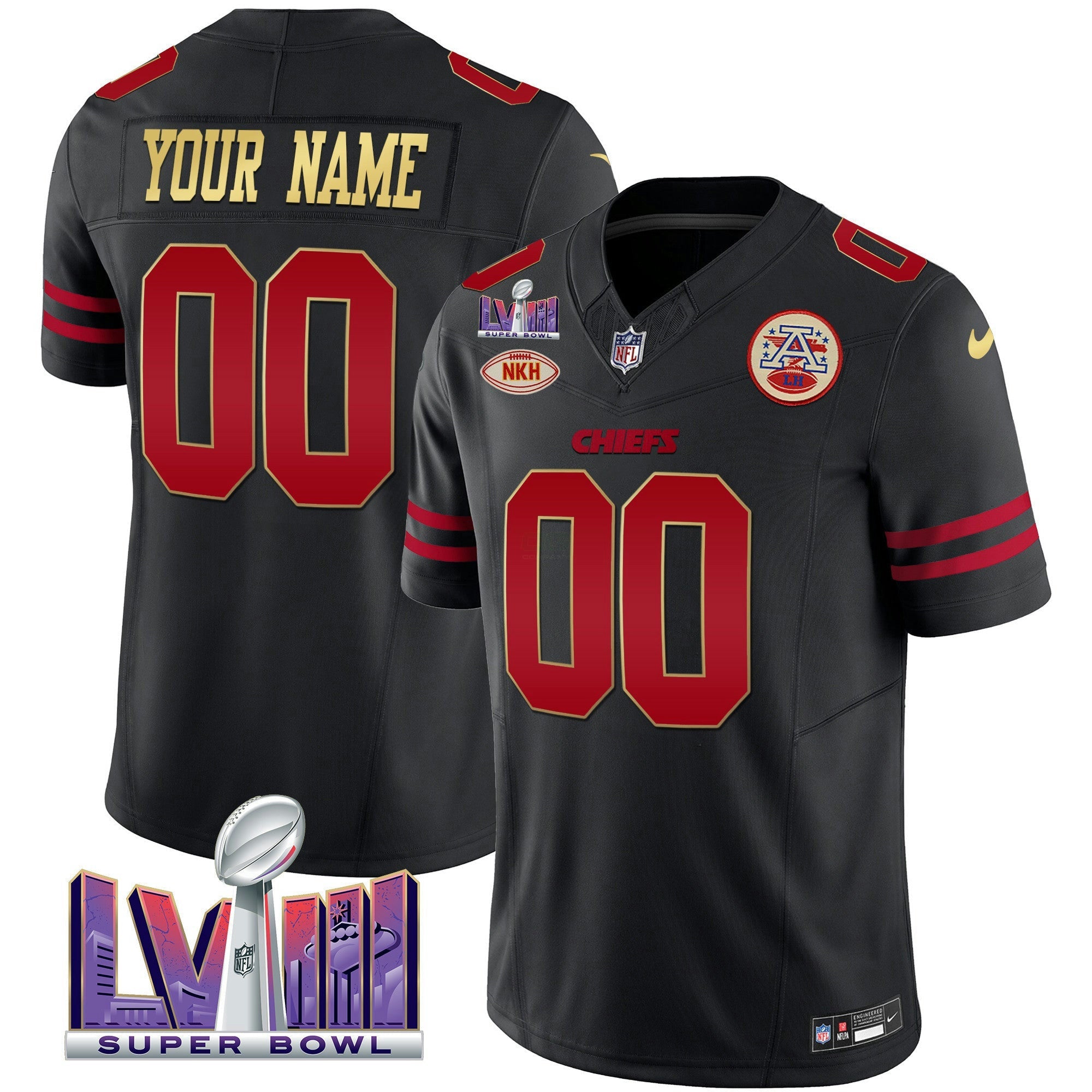 Camisa NFL Super Bowl LVIII Patch Vapor Jersey V2