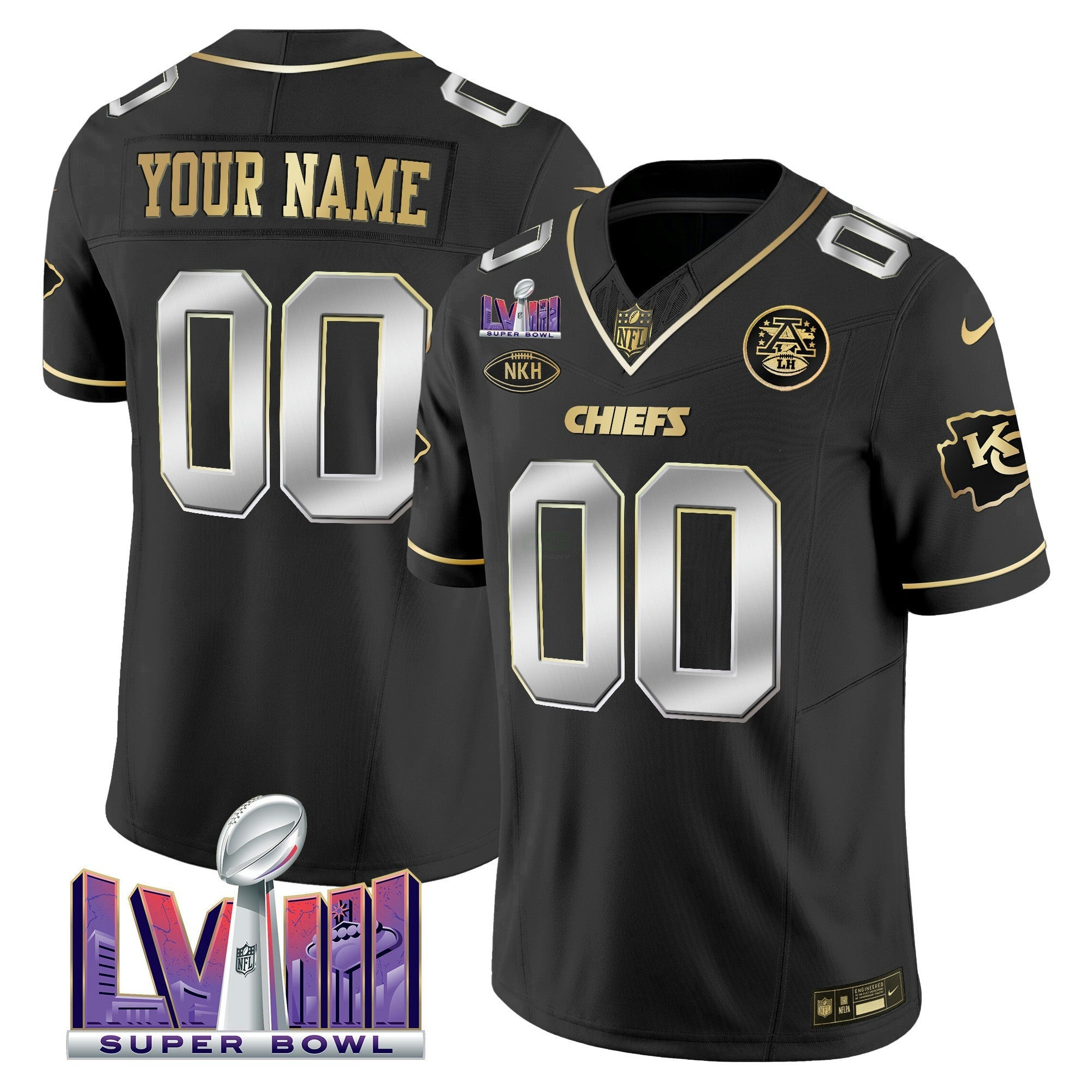 Camisa NFL Super Bowl LVIII Patch Vapor Jersey V3