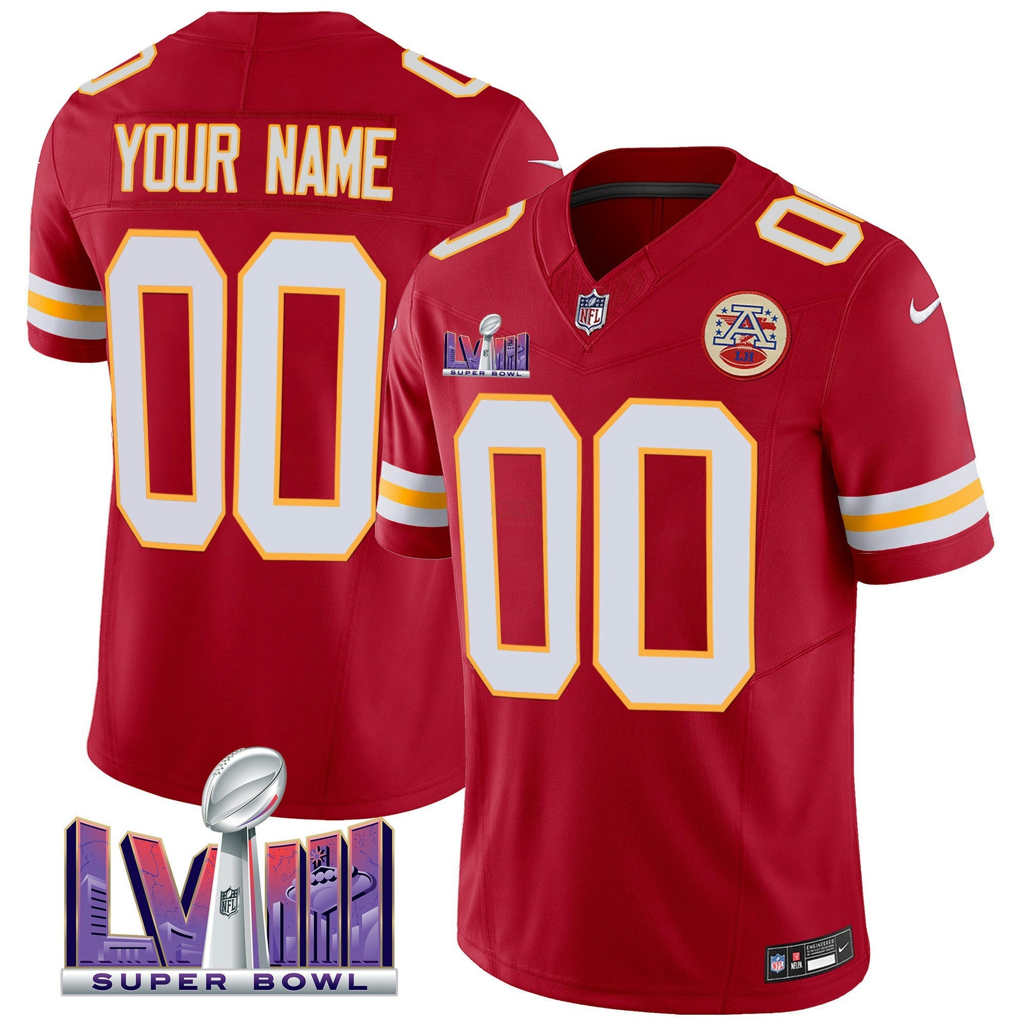 Camisa NFL Super Bowl LVIII Patch Vapor Jersey