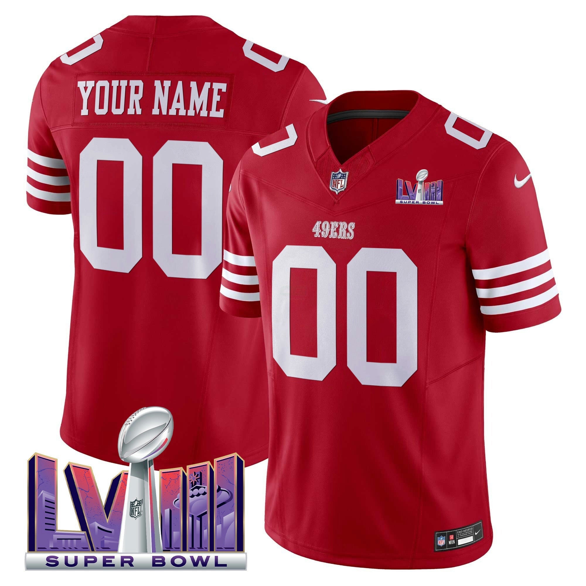 Camisa NFL Super Bowl LVIII Patch Vapor Limited Jersey