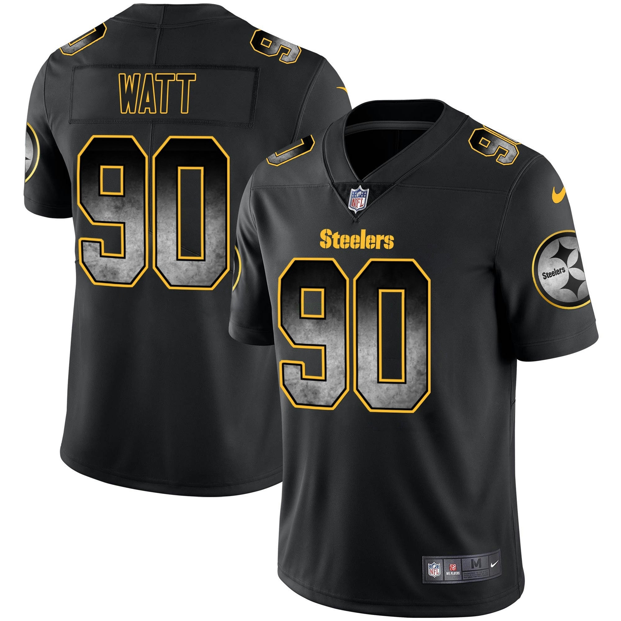 Camisa NFL T. J. Watt Pittsburgh Jersey - Preta