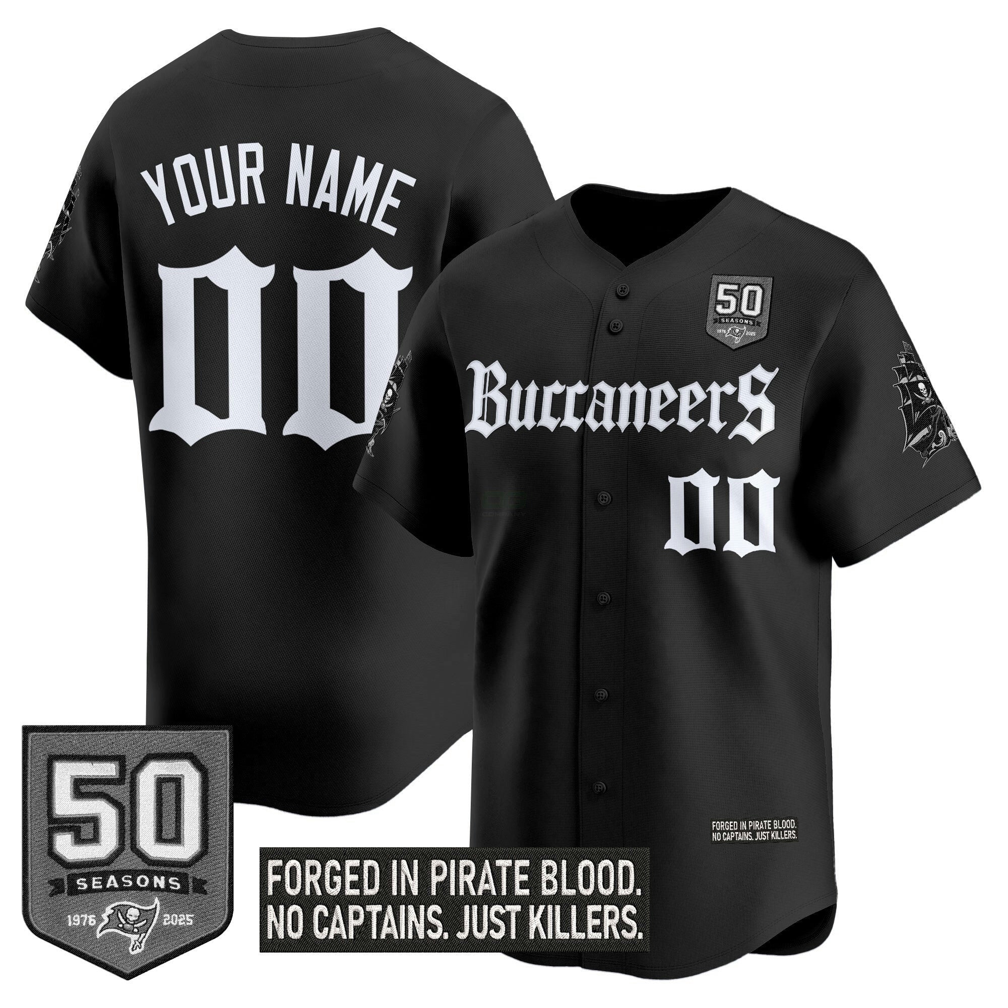 Camisa NFL Tampa Bay ‘Gothic Pirate Shadows Edition’ Vapor Jersey
