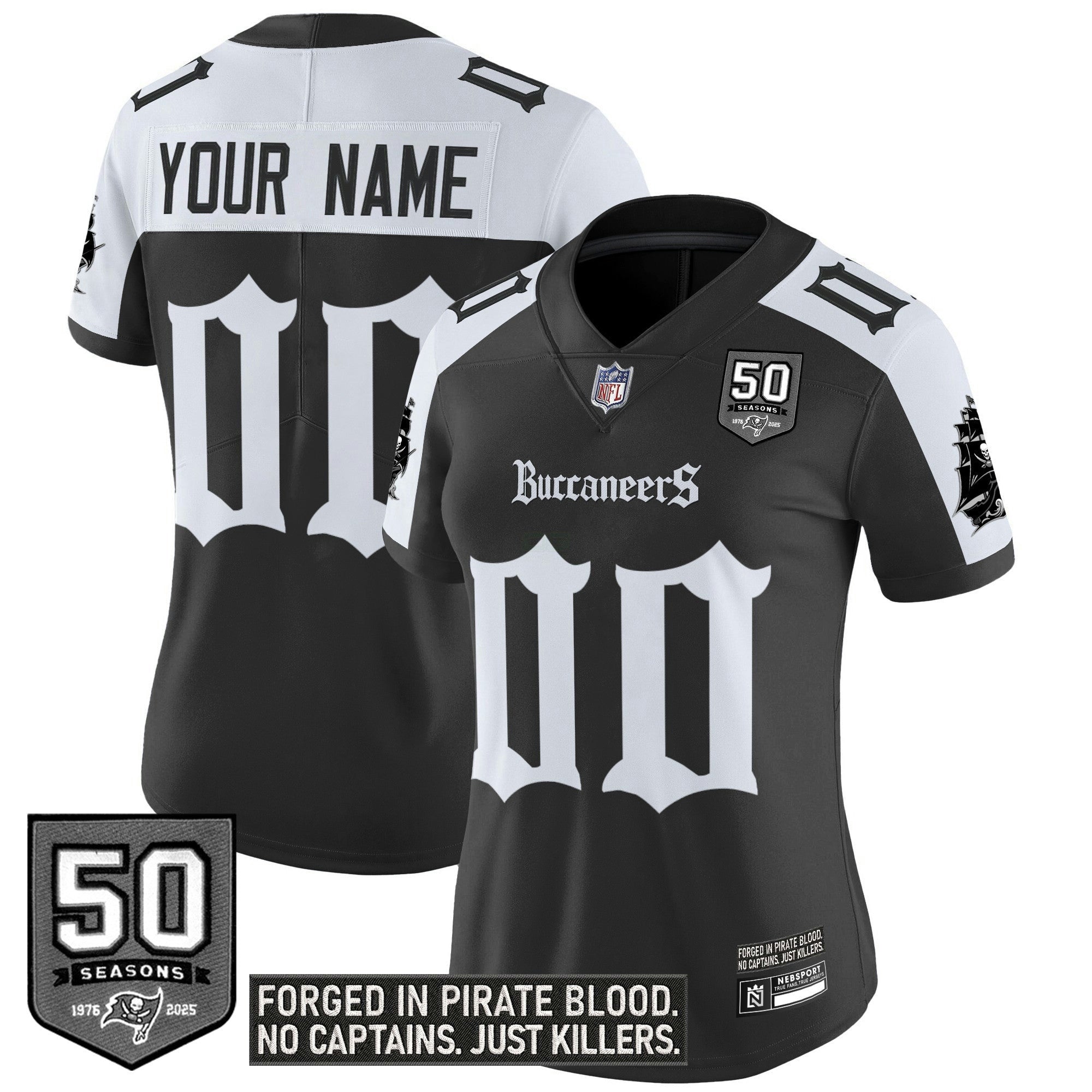 Camisa NFL Tampa Bay ‘Gothic Pirate Shadows Edition’ Vapor Limited Jersey