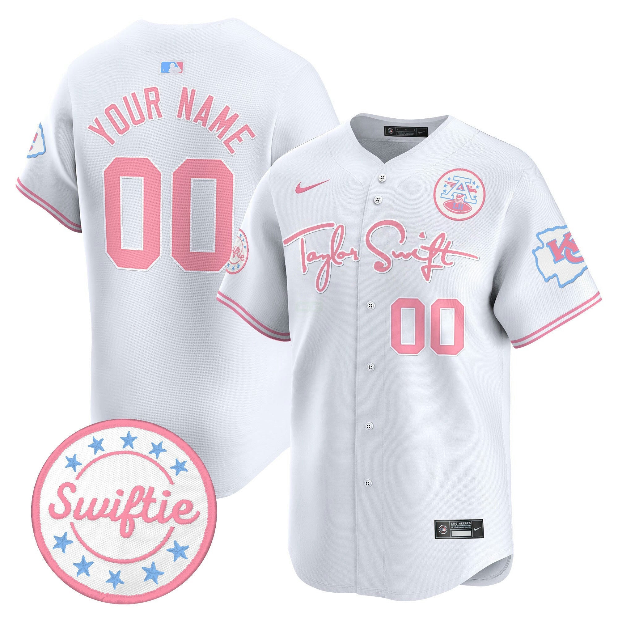 Camisa NFL Taylor Swift Bubblegum Pink Vapor Premier Limited Jersey