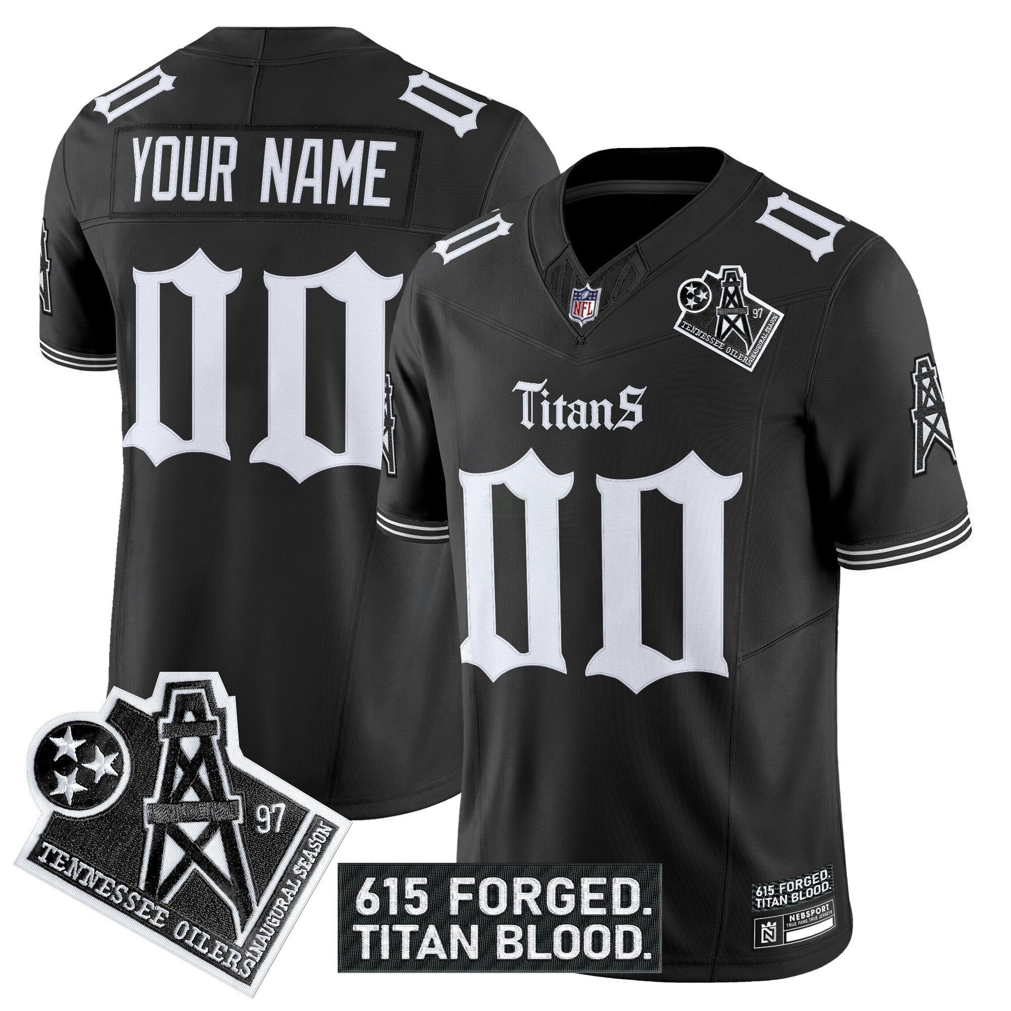 Camisa NFL Tennessee ‘Titan Gothic Shadows Drop’ Vapor Limited Jersey