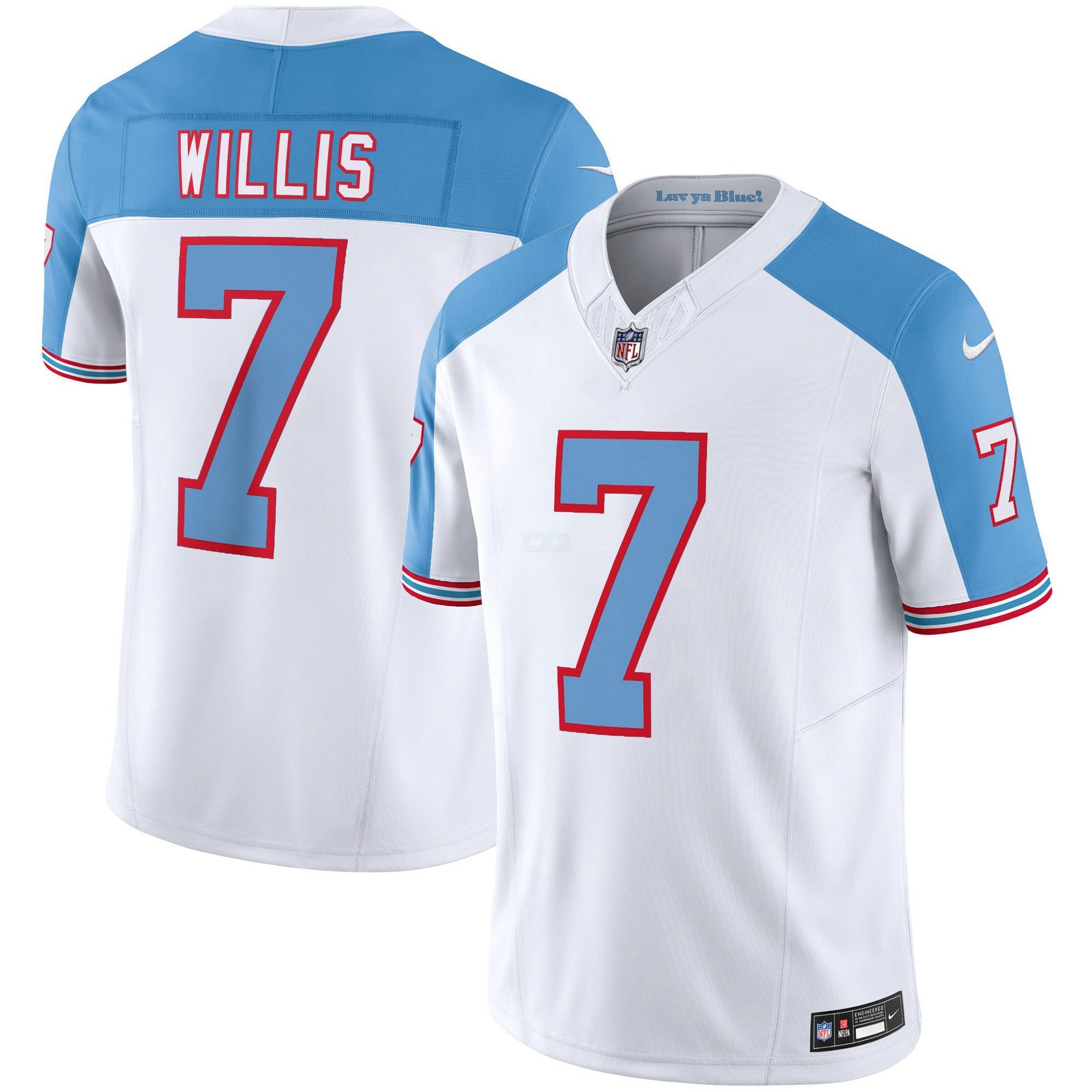 Camisa NFL Throwback Branca Alternativa Limited Vapor Jersey