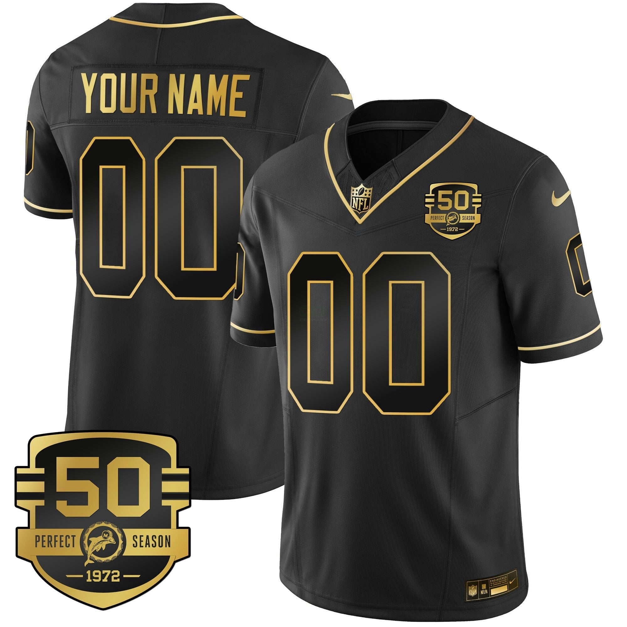 Camisa NFL Throwback Dourada Vapor Jersey