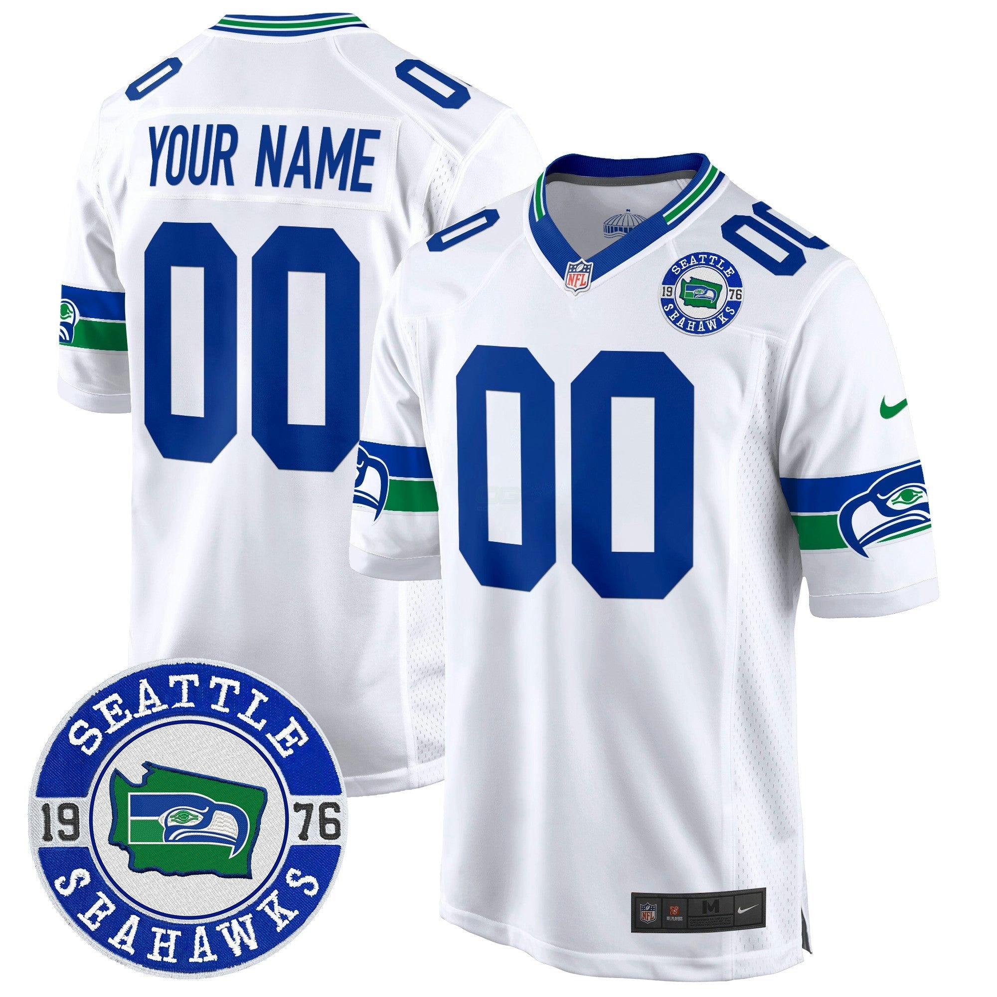 Camisa NFL Throwback Est. 1976 Patch Game Jersey