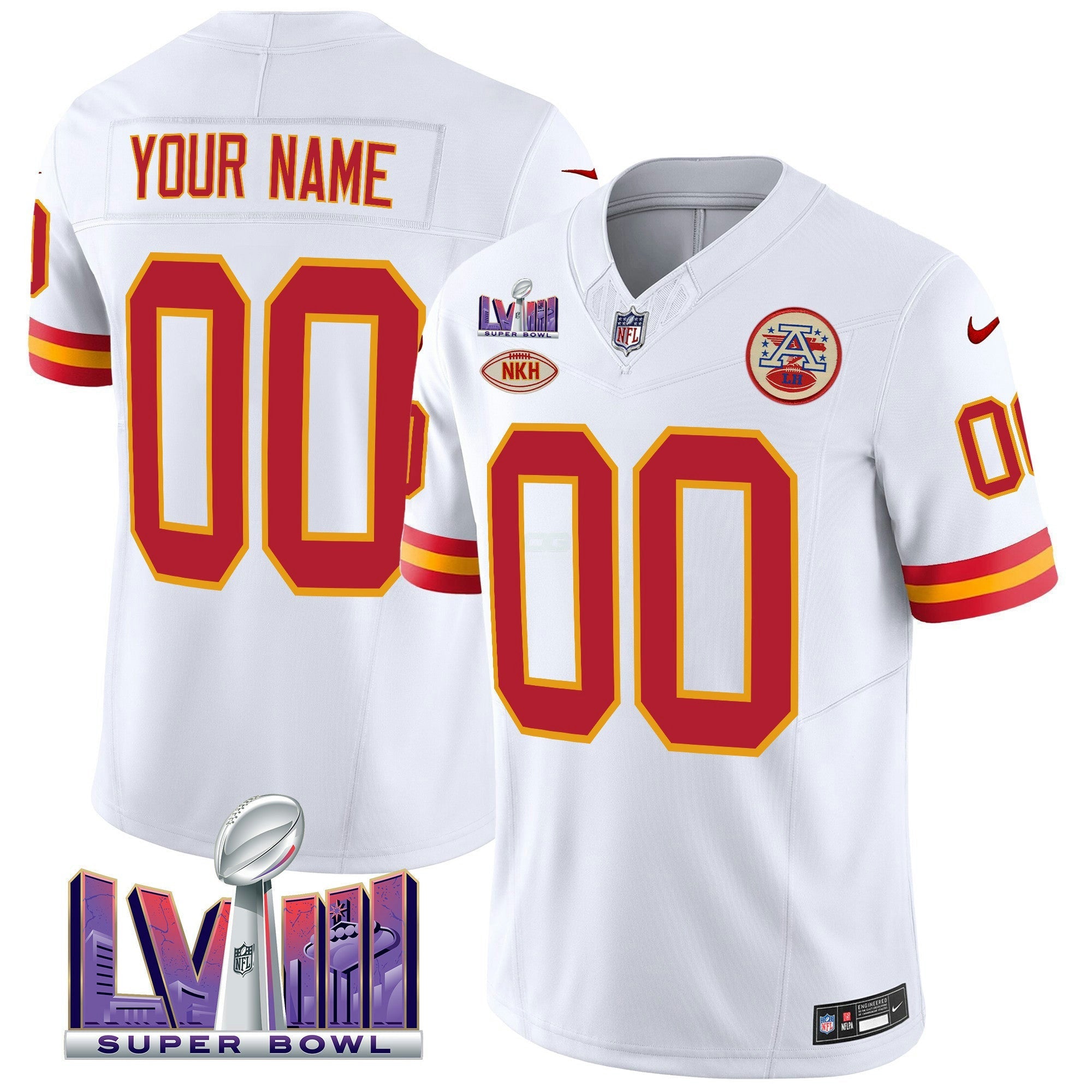 Camisa NFL Throwback Super Bowl LVIII Vapor Jersey