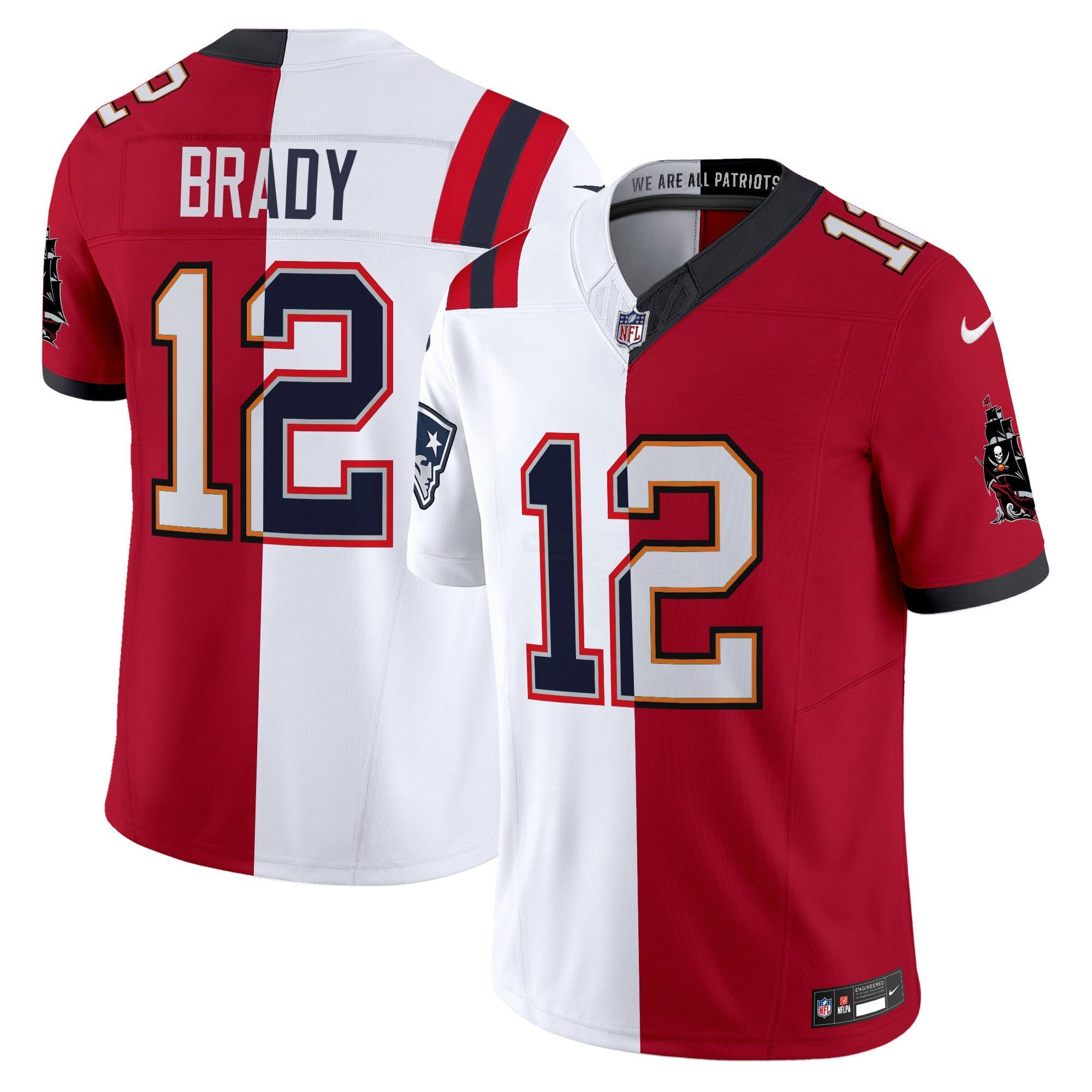 Camisa NFL Tom Brady Split Vapor Limited Jersey - Patriots - Buccaneers