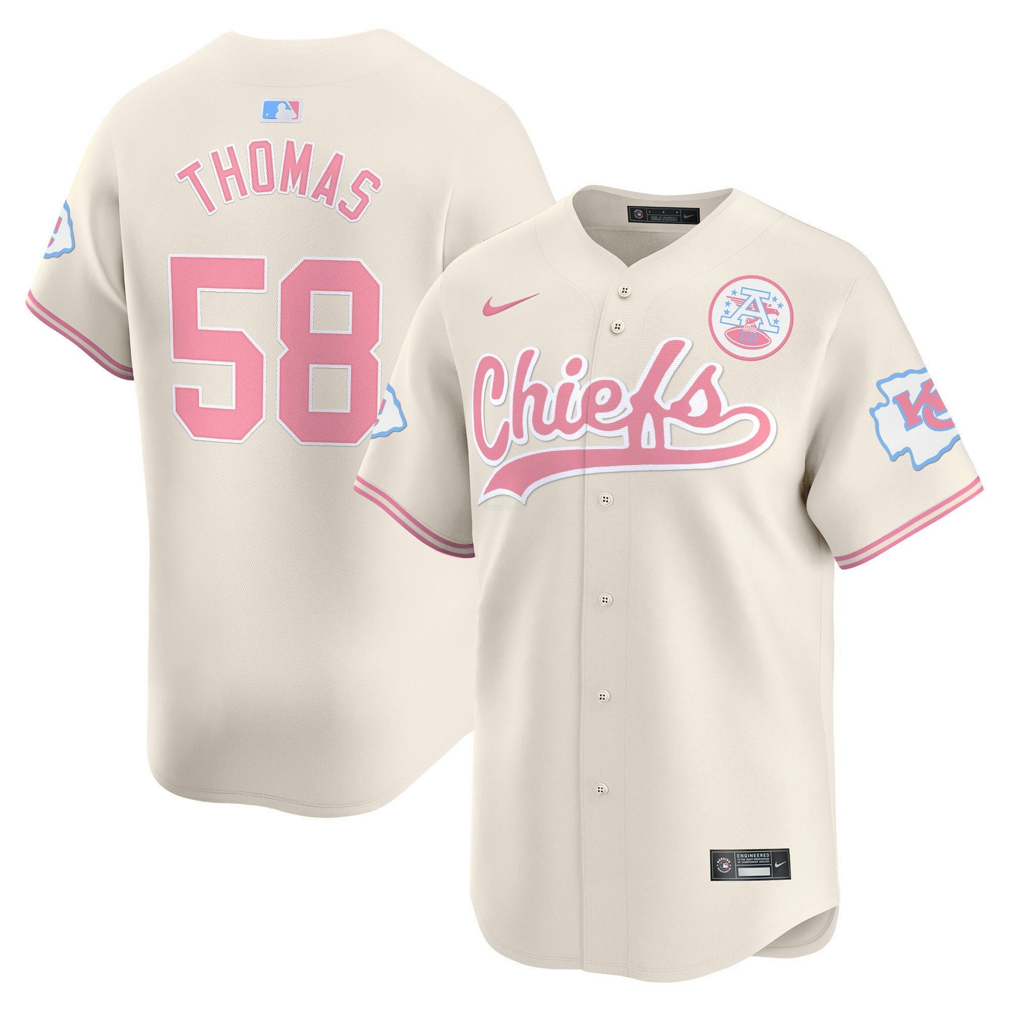 Camisa NFL Unisex Bubblegum Pink Vapor Premier Limited Jersey